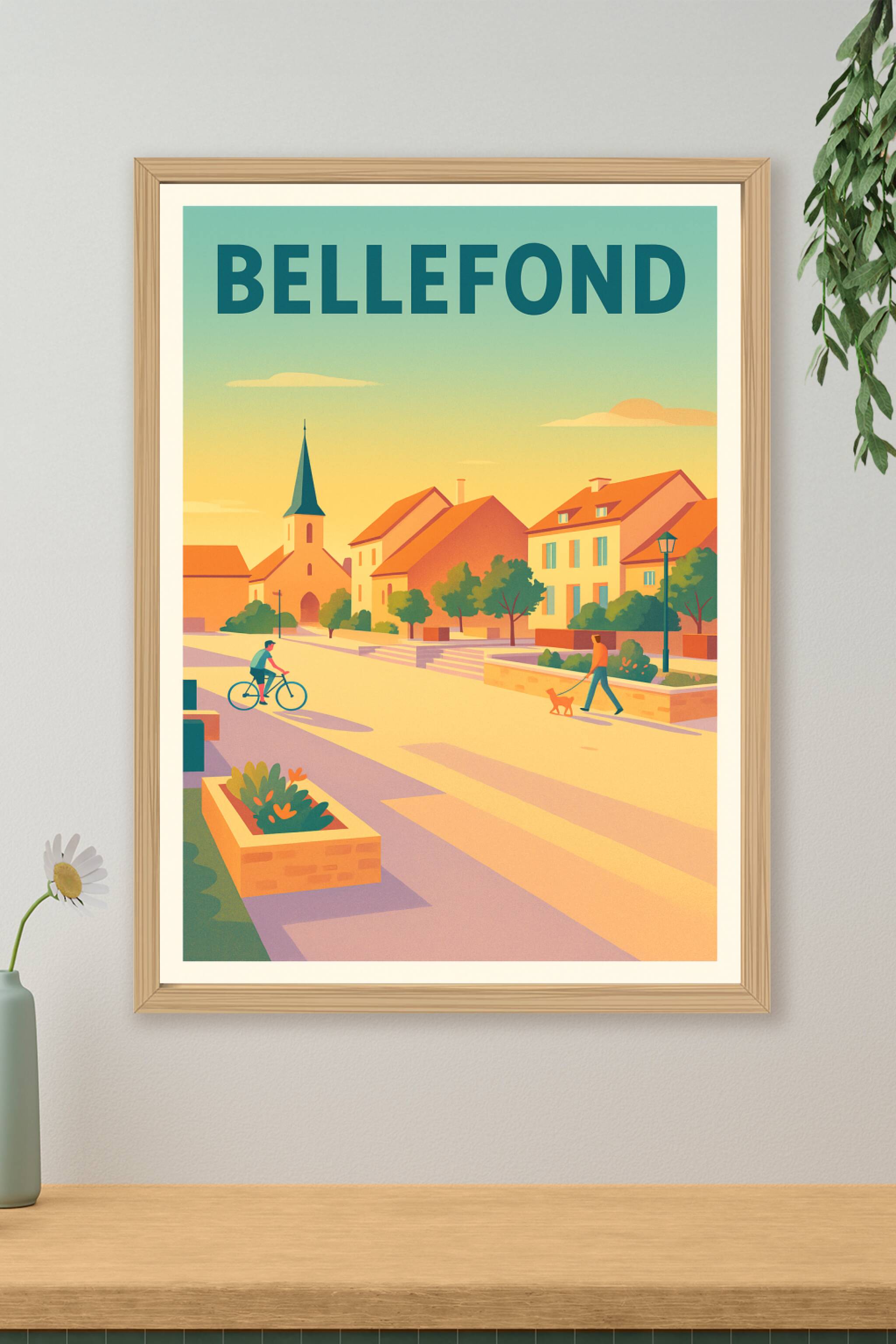 Affiche de Bellefond - L'élégance d'un village paisible