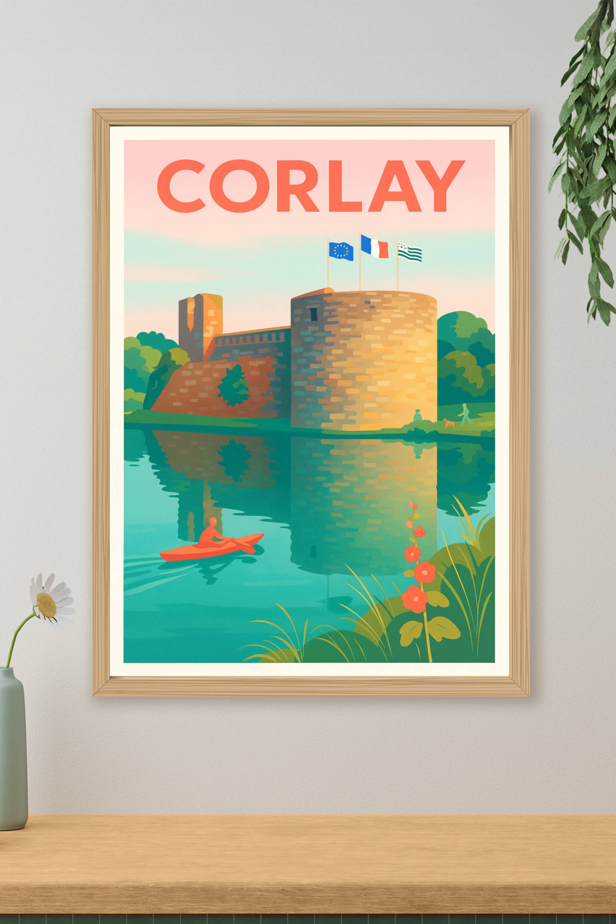 Affiche de Corlay - Tranquillité et patrimoine au fil de l'eau