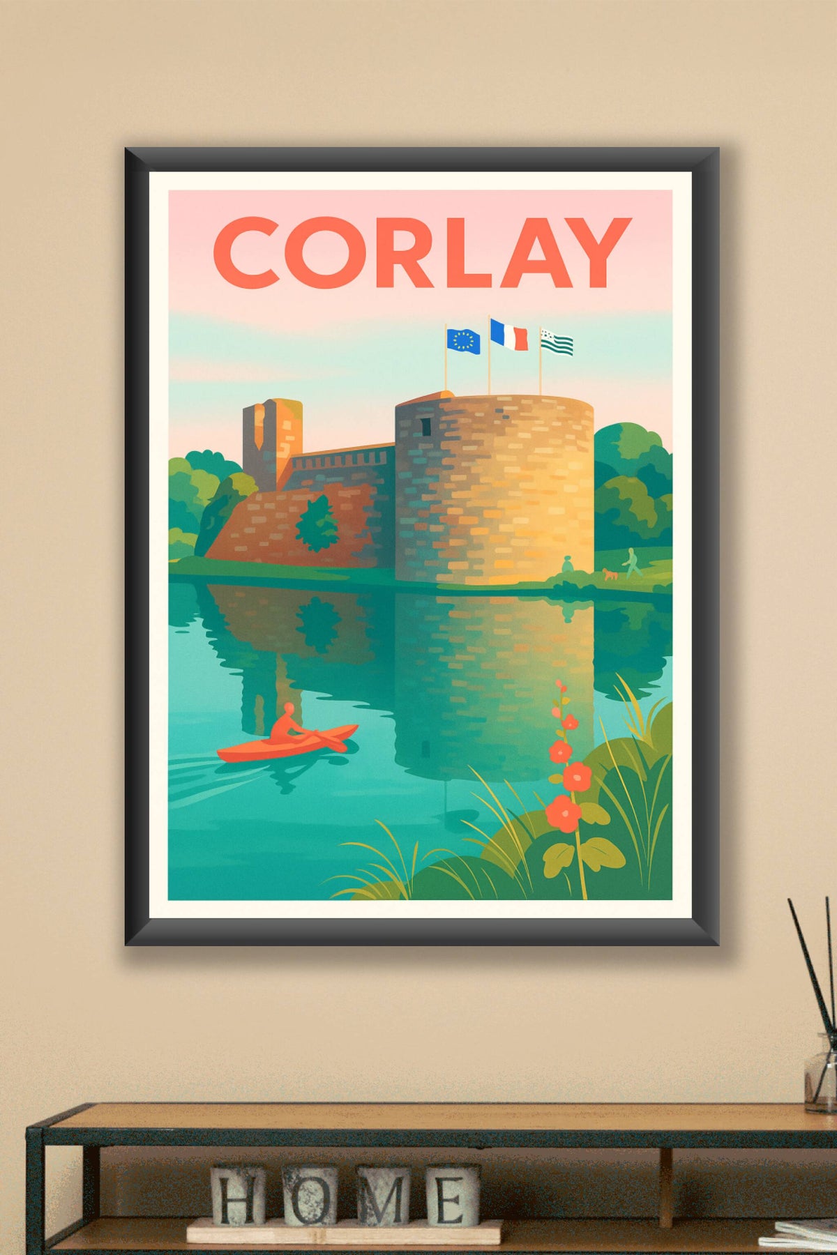 Affiche de Corlay - Tranquillité et patrimoine au fil de l'eau