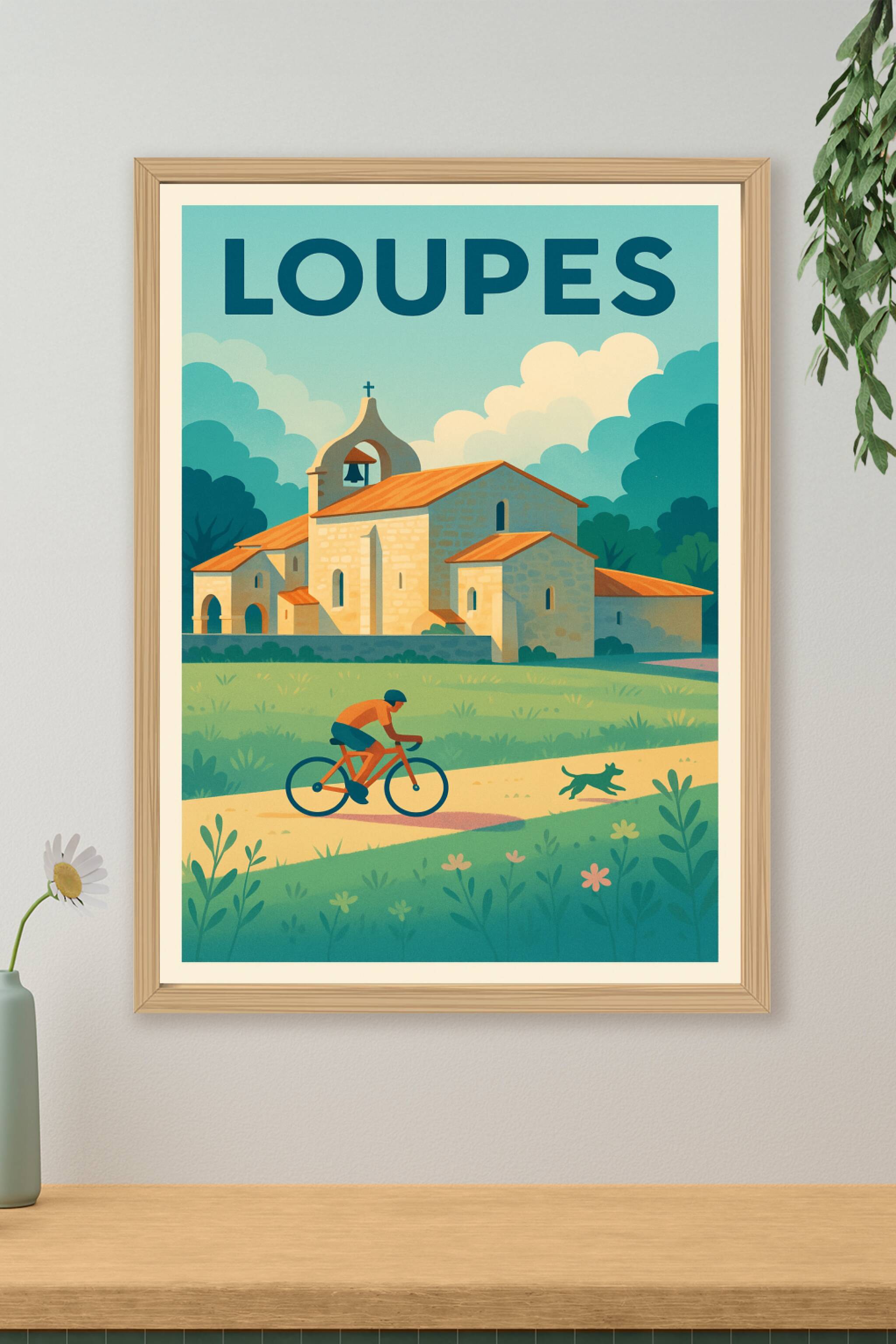 Affiche de Loupes - Évasion à vélo au cœur de la nature