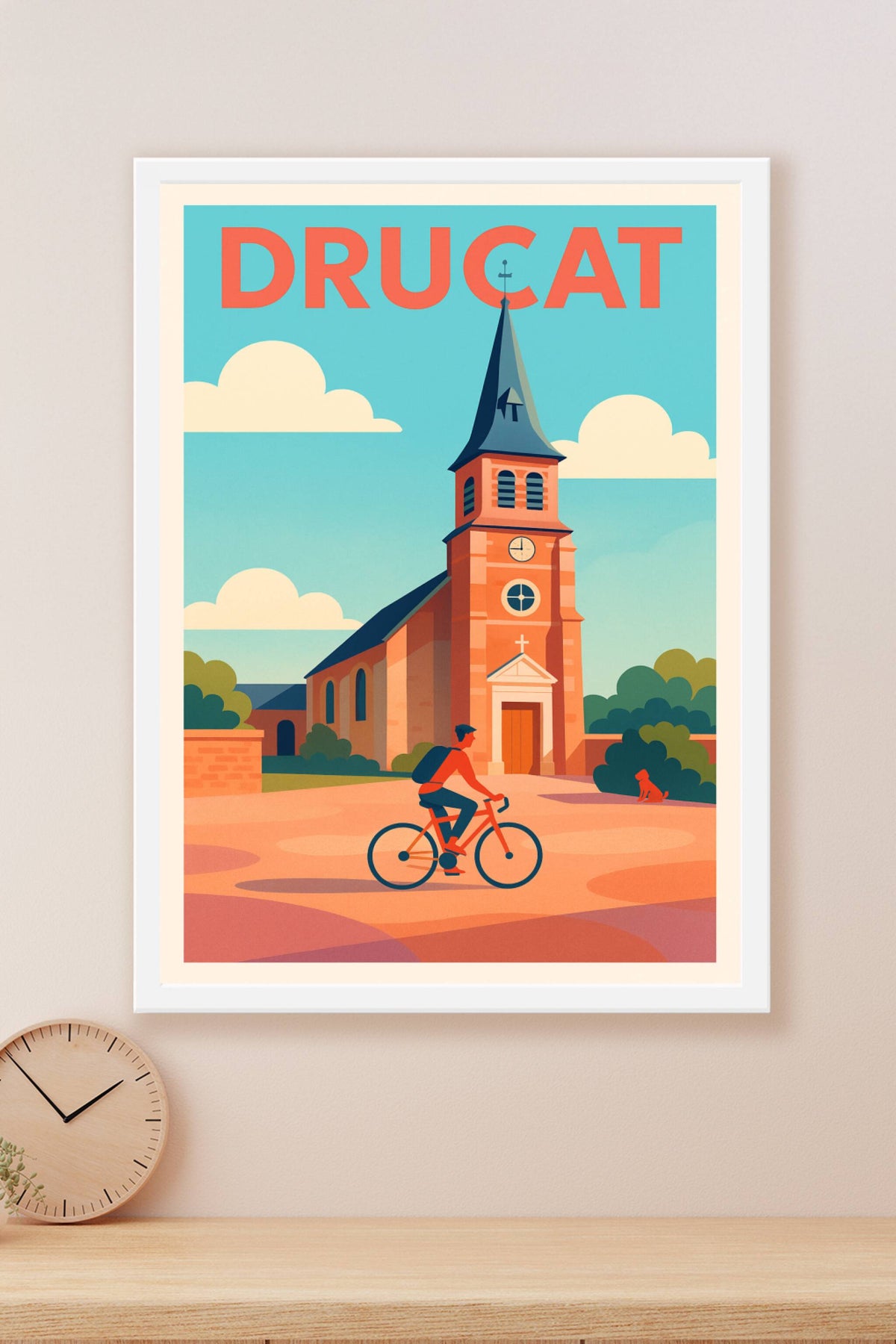 Affiche de Drucat - Sérénité et patrimoine à vélo
