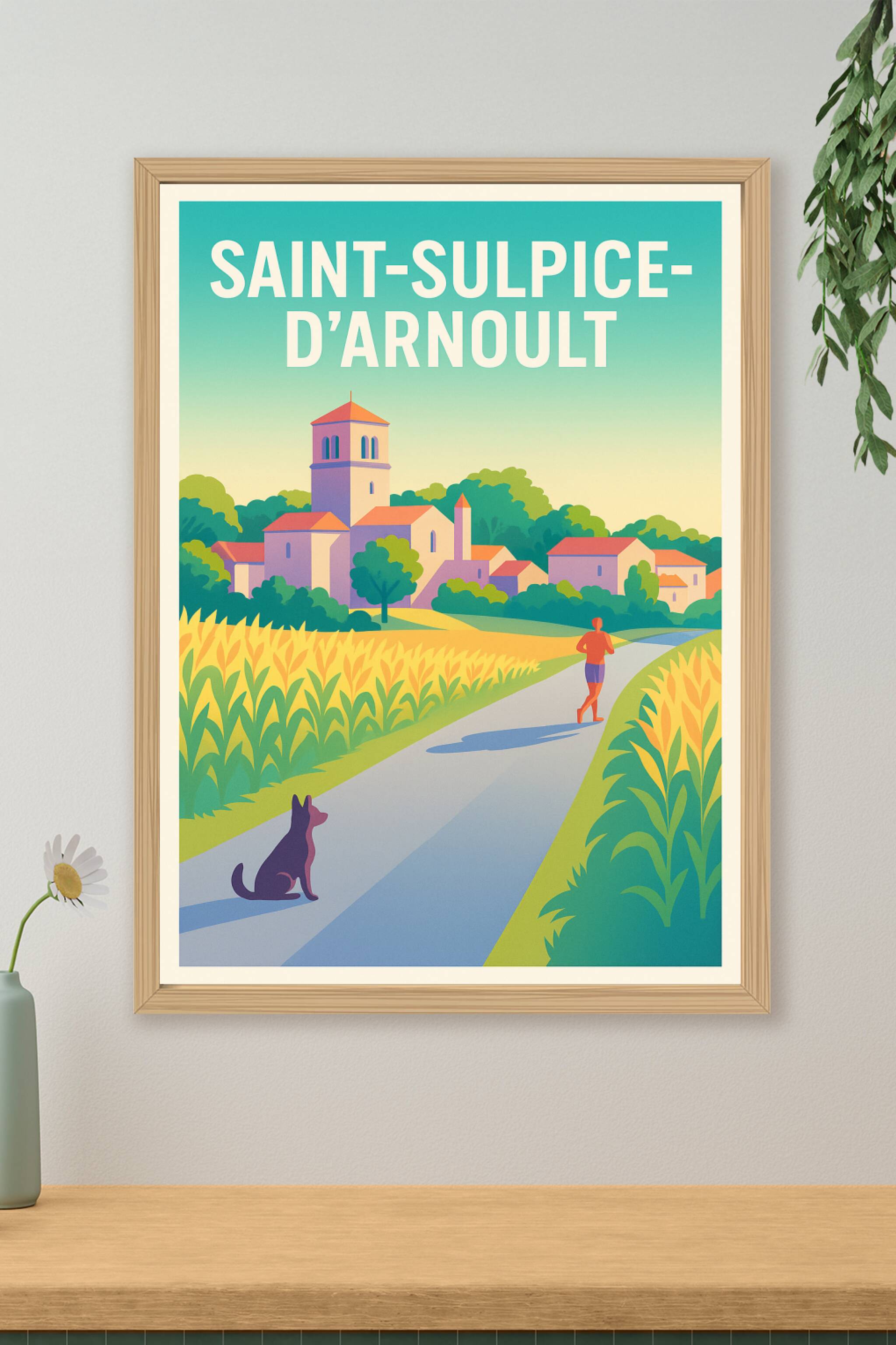 Affiche de Saint-Sulpice-d'Arnoult - L'escapade campagnarde authentique