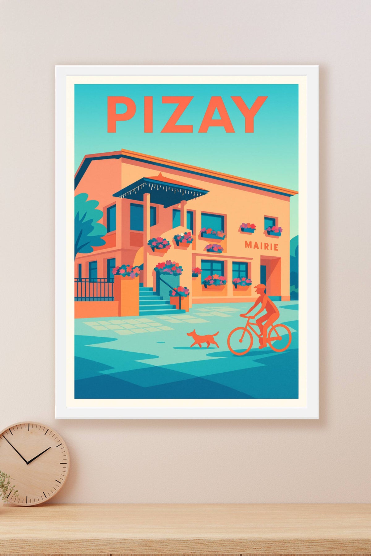 Affiche de Pizay - Douceur de vie et charme local