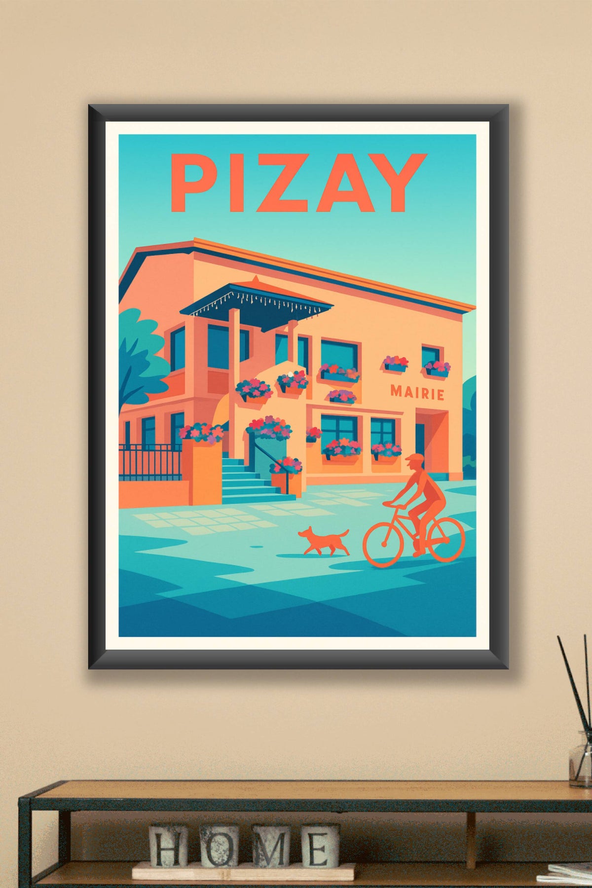 Affiche de Pizay - Douceur de vie et charme local