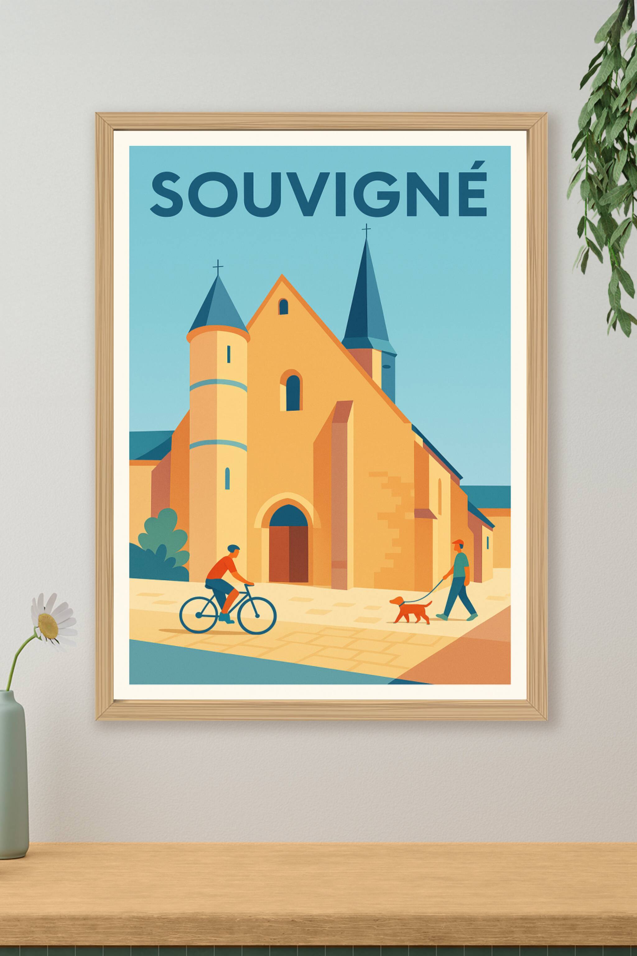 Affiche de Souvigné - Charme paisible et patrimoine authentique