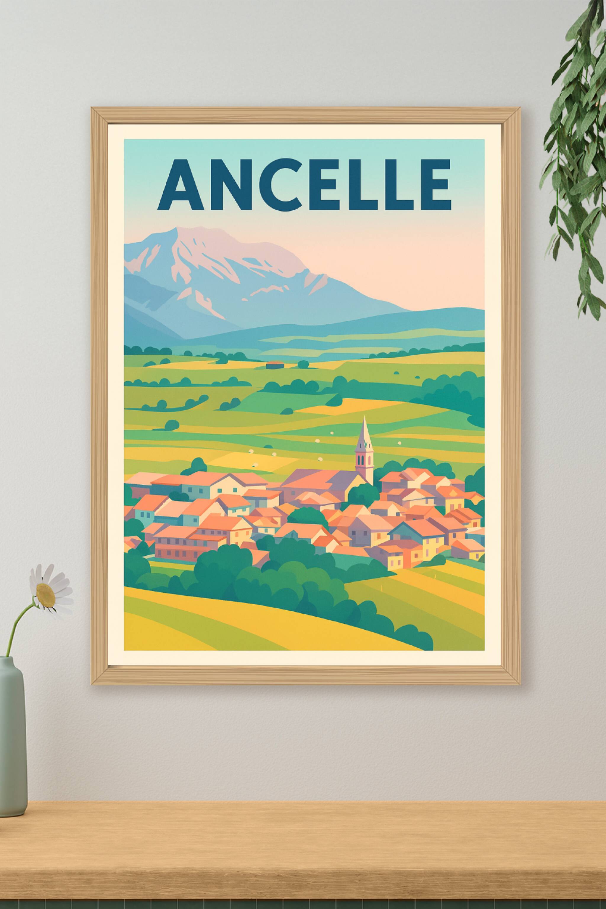 Affiche de Ancelle - Charme pastoral des Alpes du Sud
