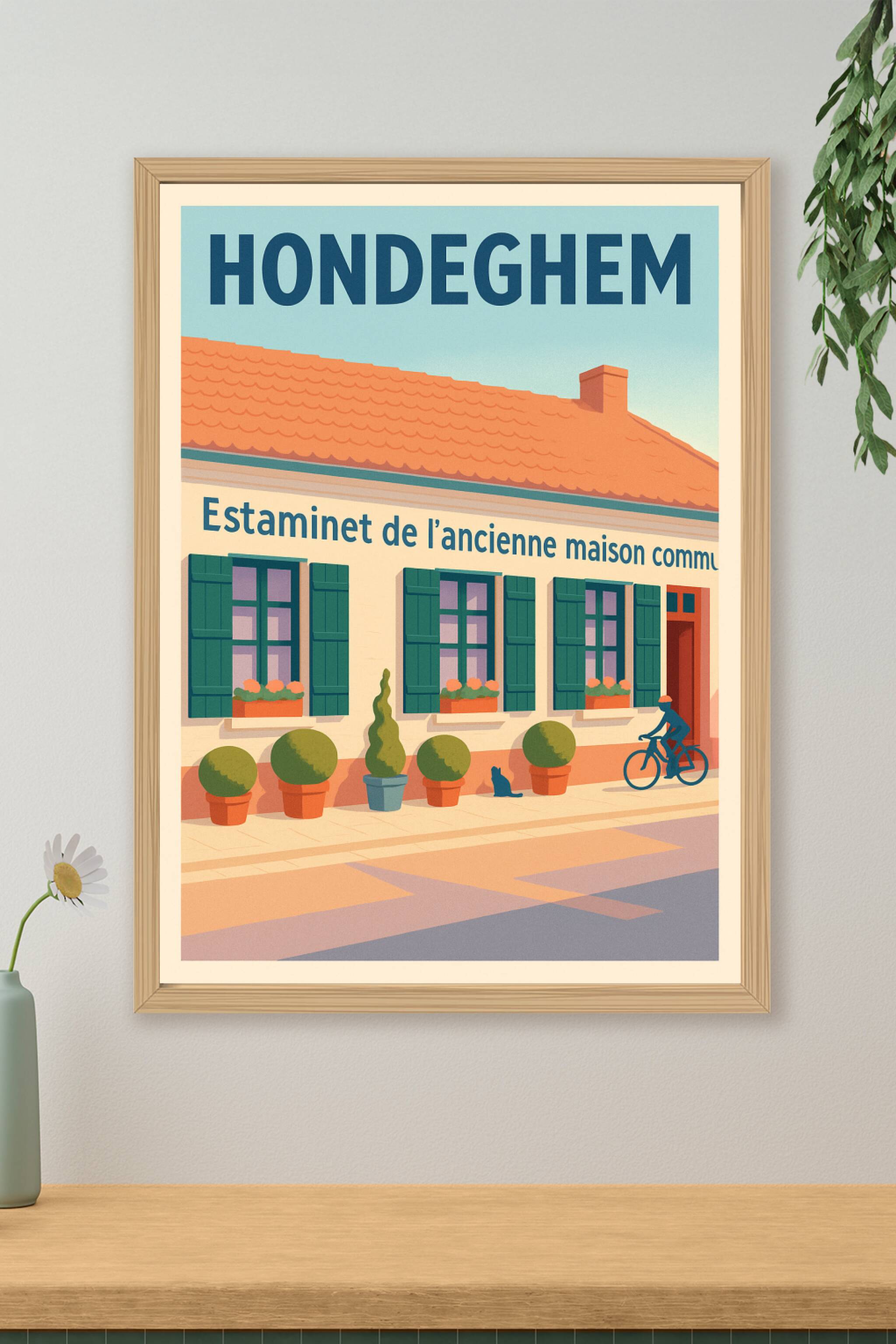 Affiche de Hondeghem - Charme et sérénité de l'estaminet traditionnel