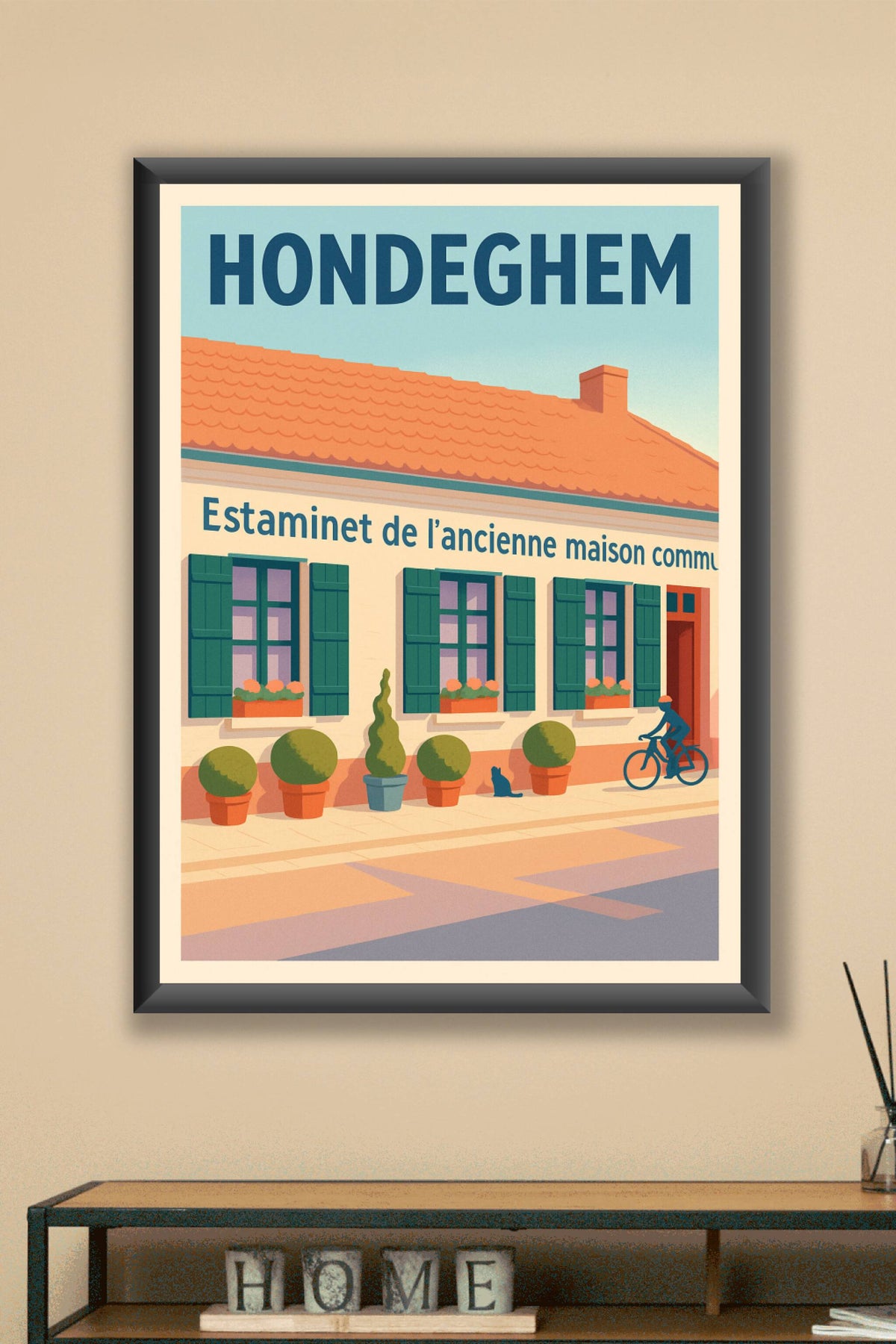 Affiche de Hondeghem - Charme et sérénité de l'estaminet traditionnel