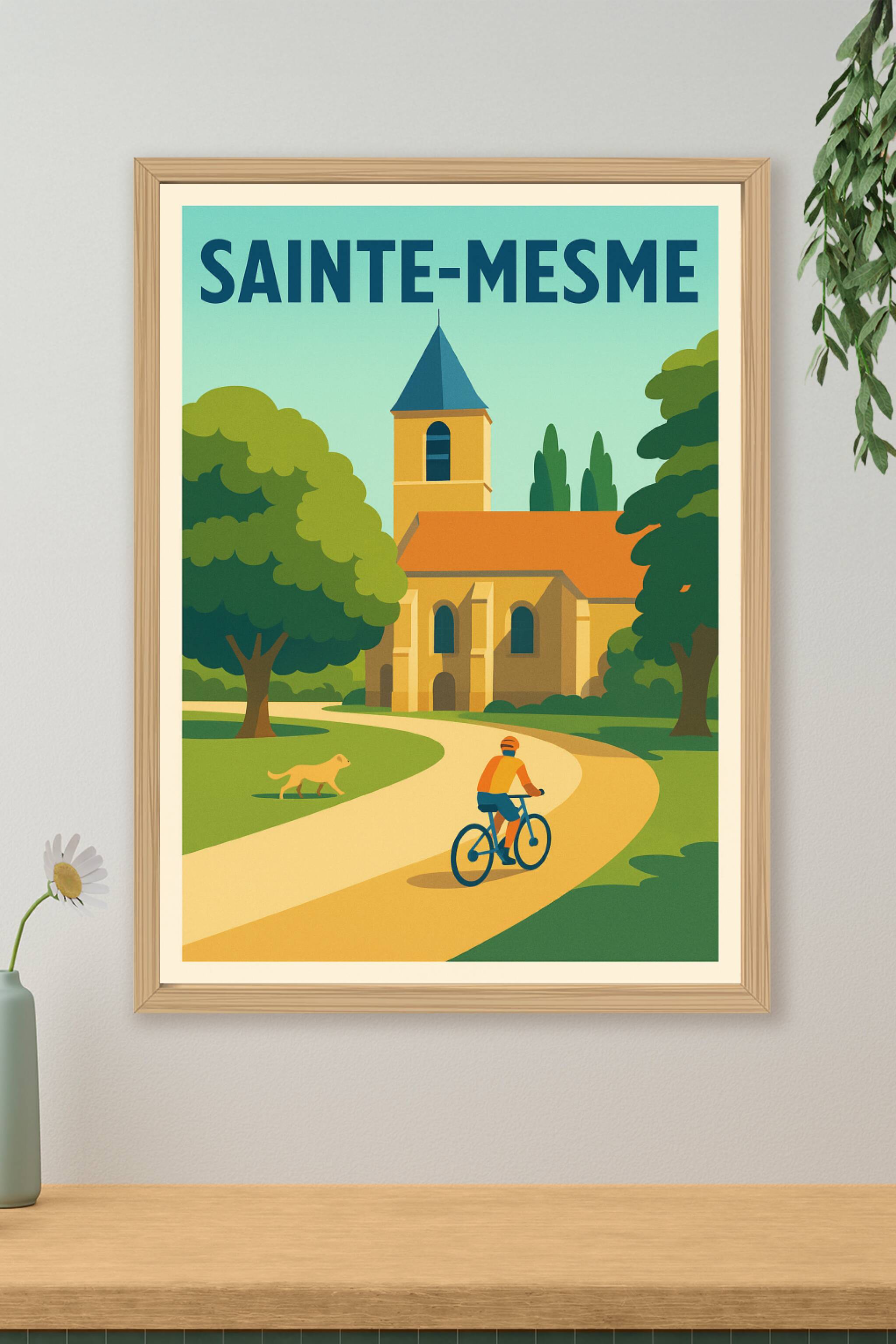 Affiche de Sainte-Mesme - Promenade paisible au cœur du village