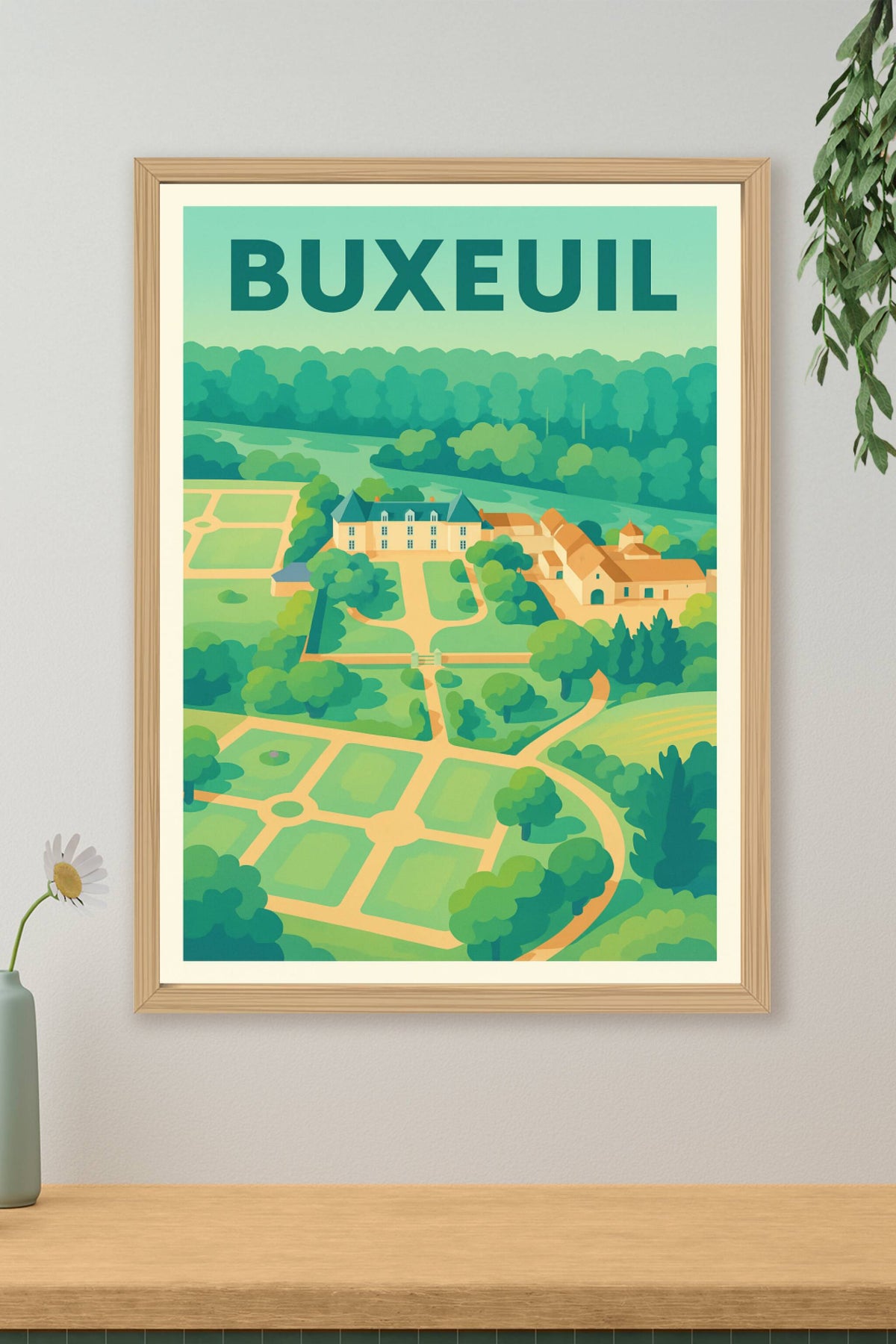 Affiche de Buxeuil - Charme verdoyant au cœur du patrimoine