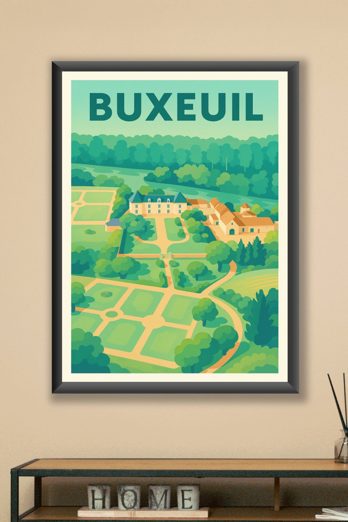 Affiche de Buxeuil - Charme verdoyant au cœur du patrimoine