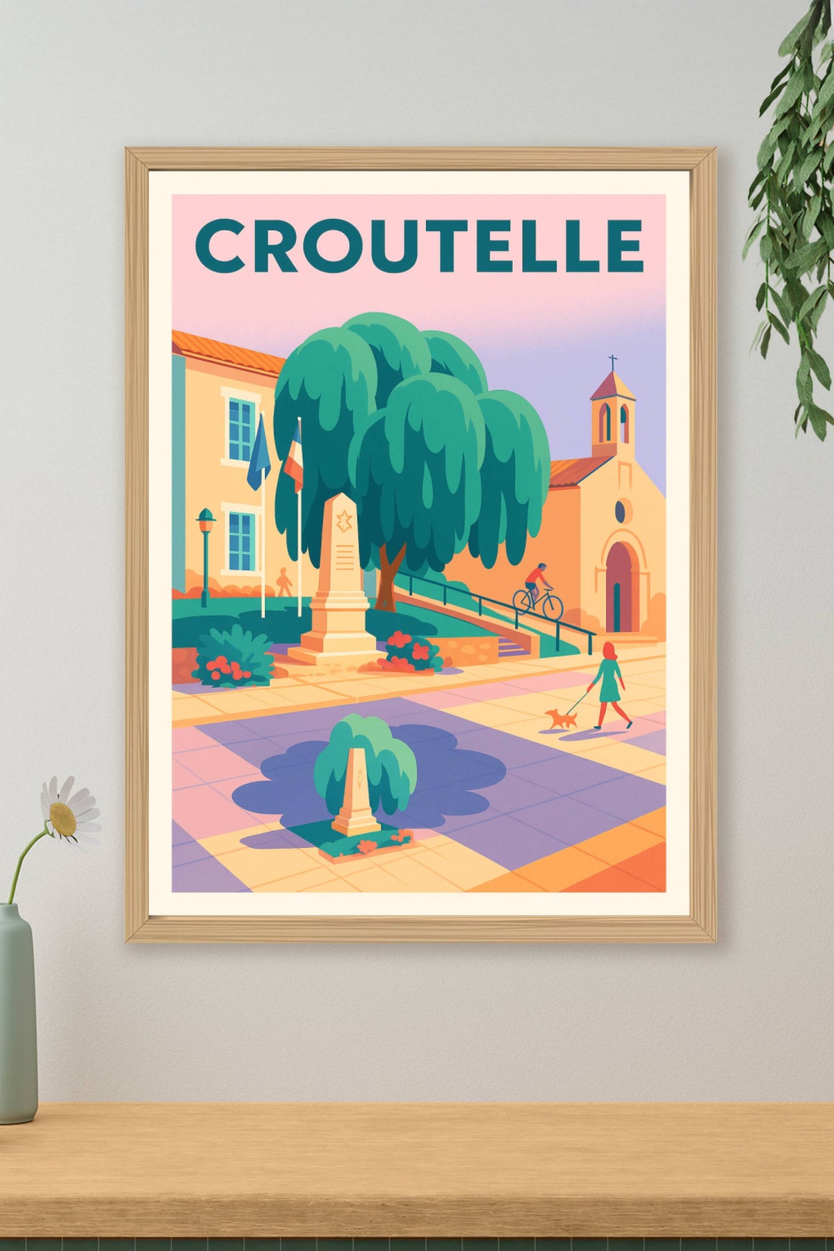 Affiche de Croutelle - Charme et douceur de vie au cœur du village