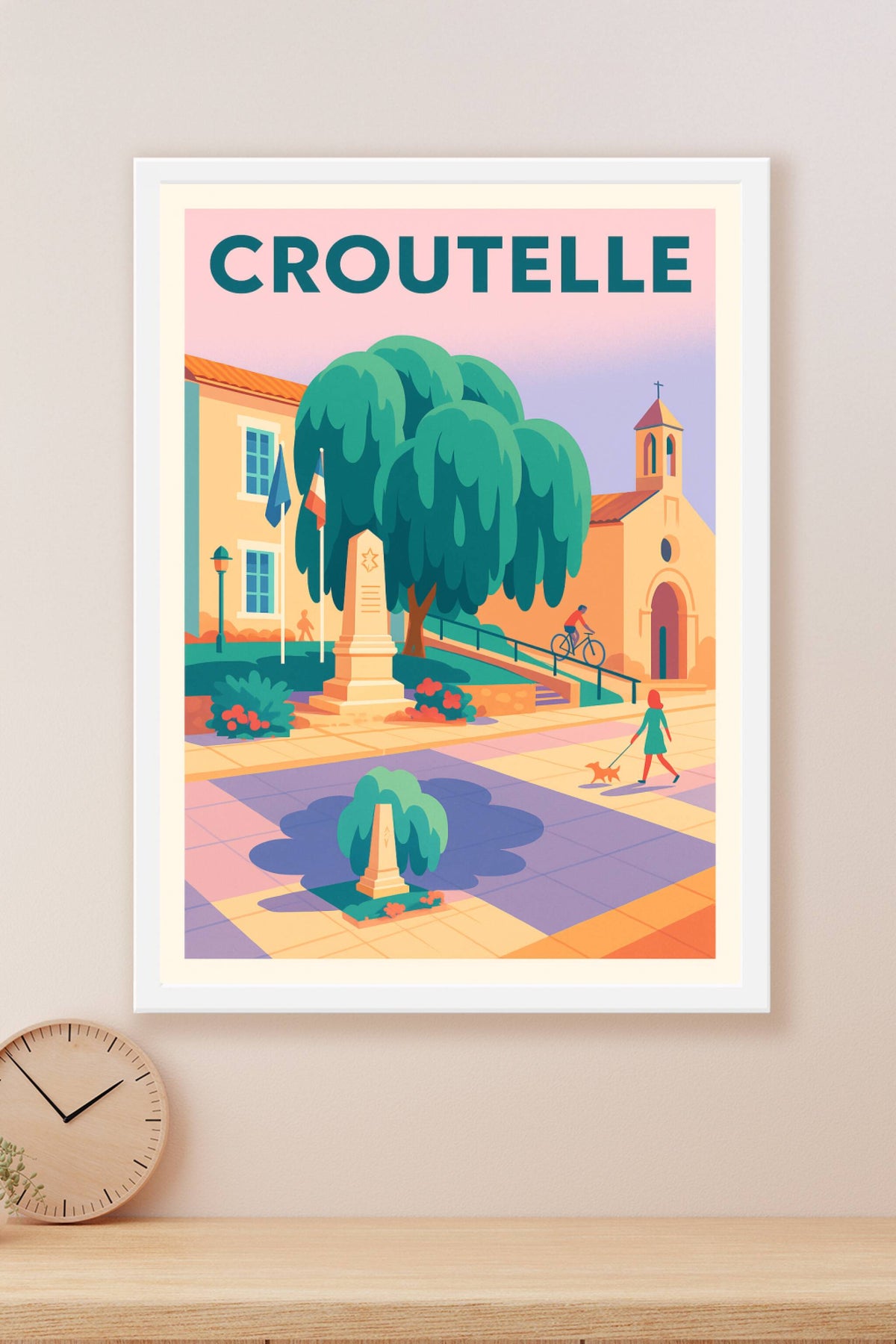 Affiche de Croutelle - Charme et douceur de vie au cœur du village