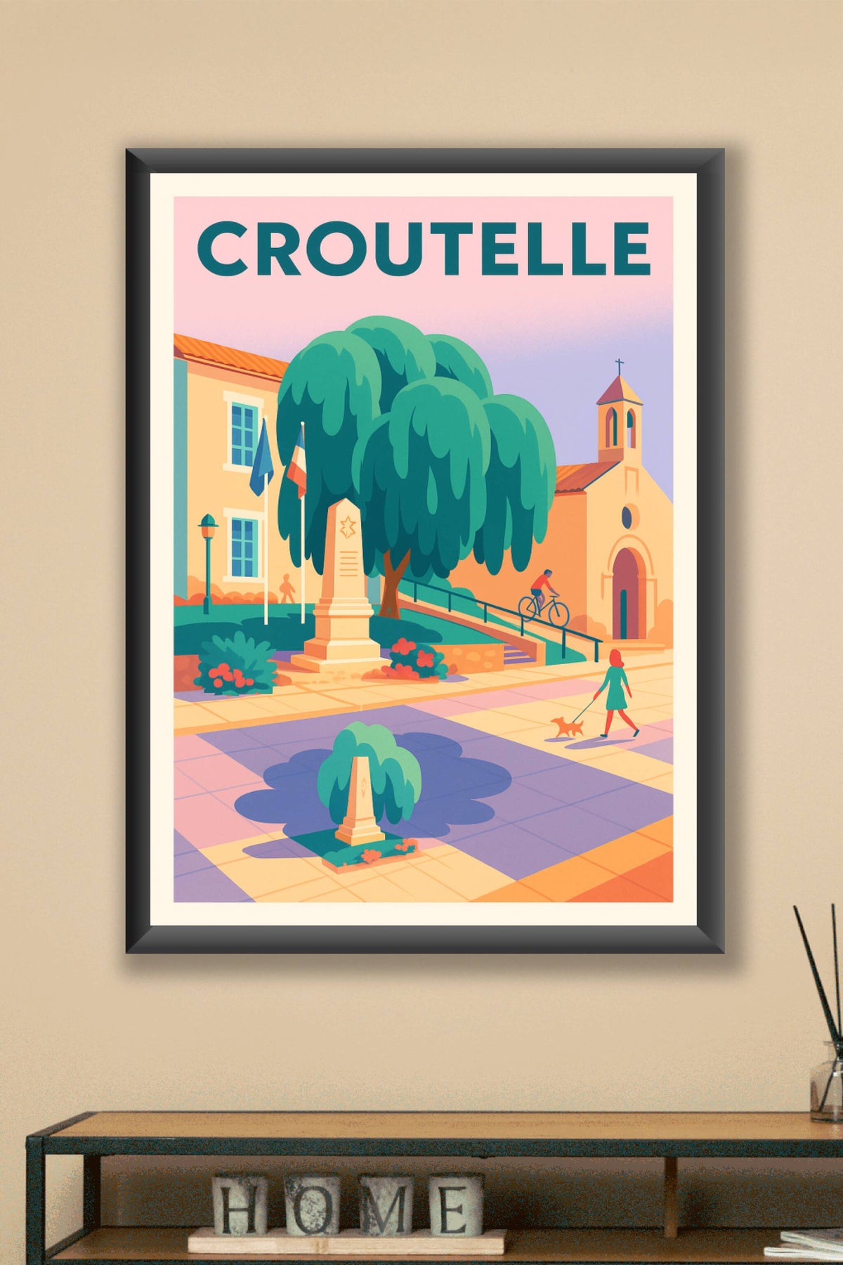 Affiche de Croutelle - Charme et douceur de vie au cœur du village