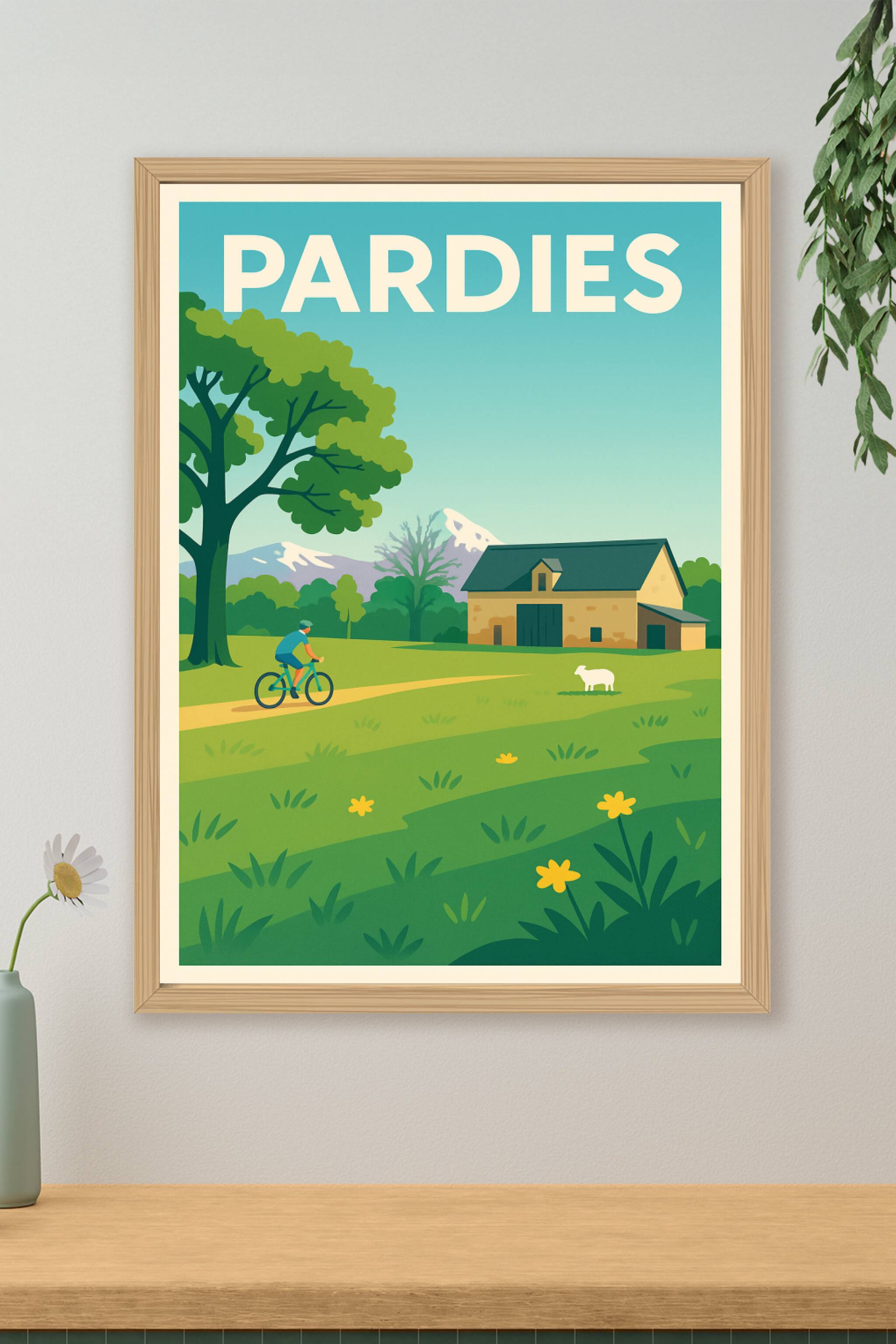 Affiche de Pardies - Le charme bucolique des Pyrénées