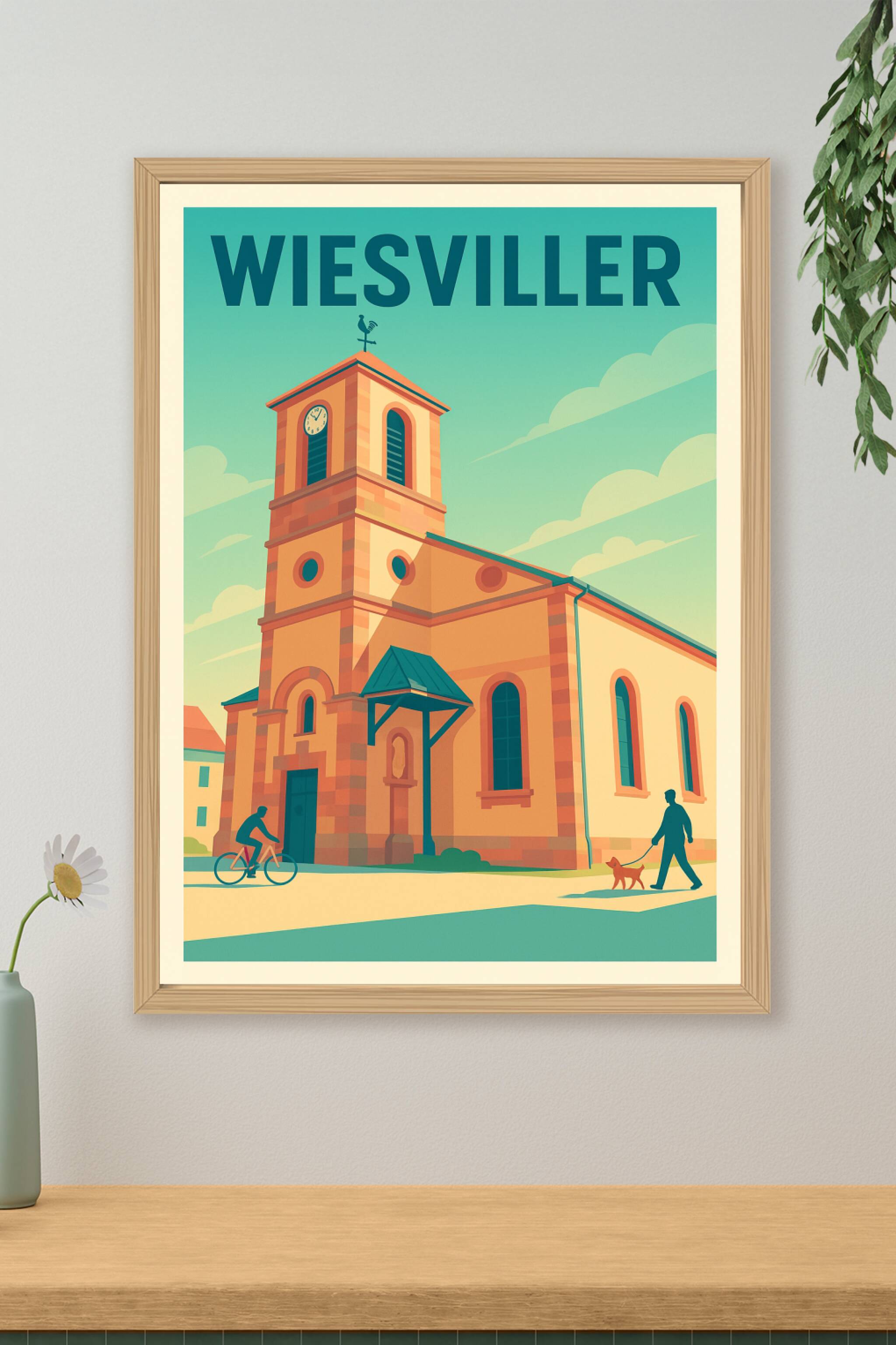 Affiche de Wiesviller - Charme et douceur de vie en Lorraine
