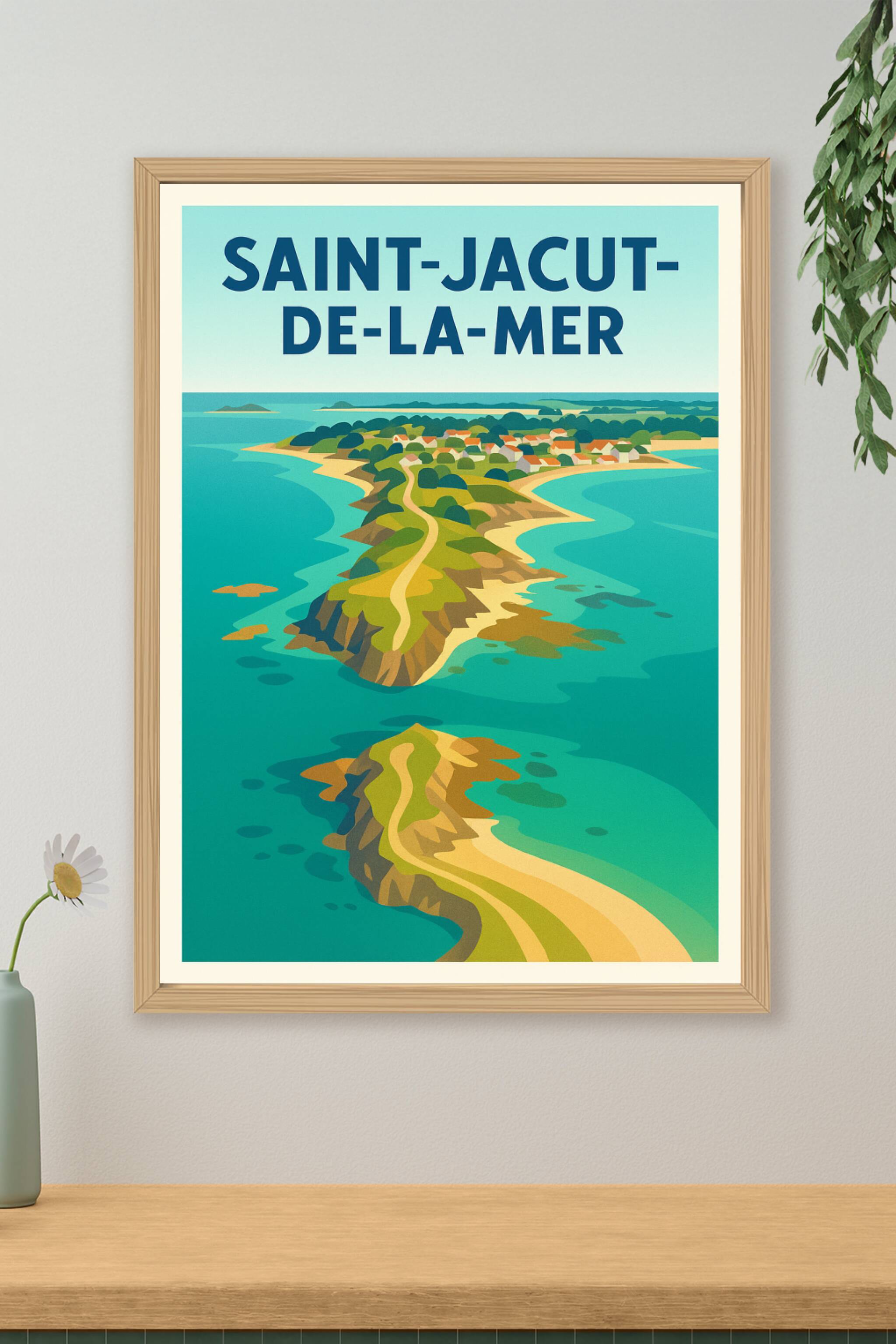 Affiche de Saint-Jacut-de-la-Mer - Évasion sur la côte bretonne