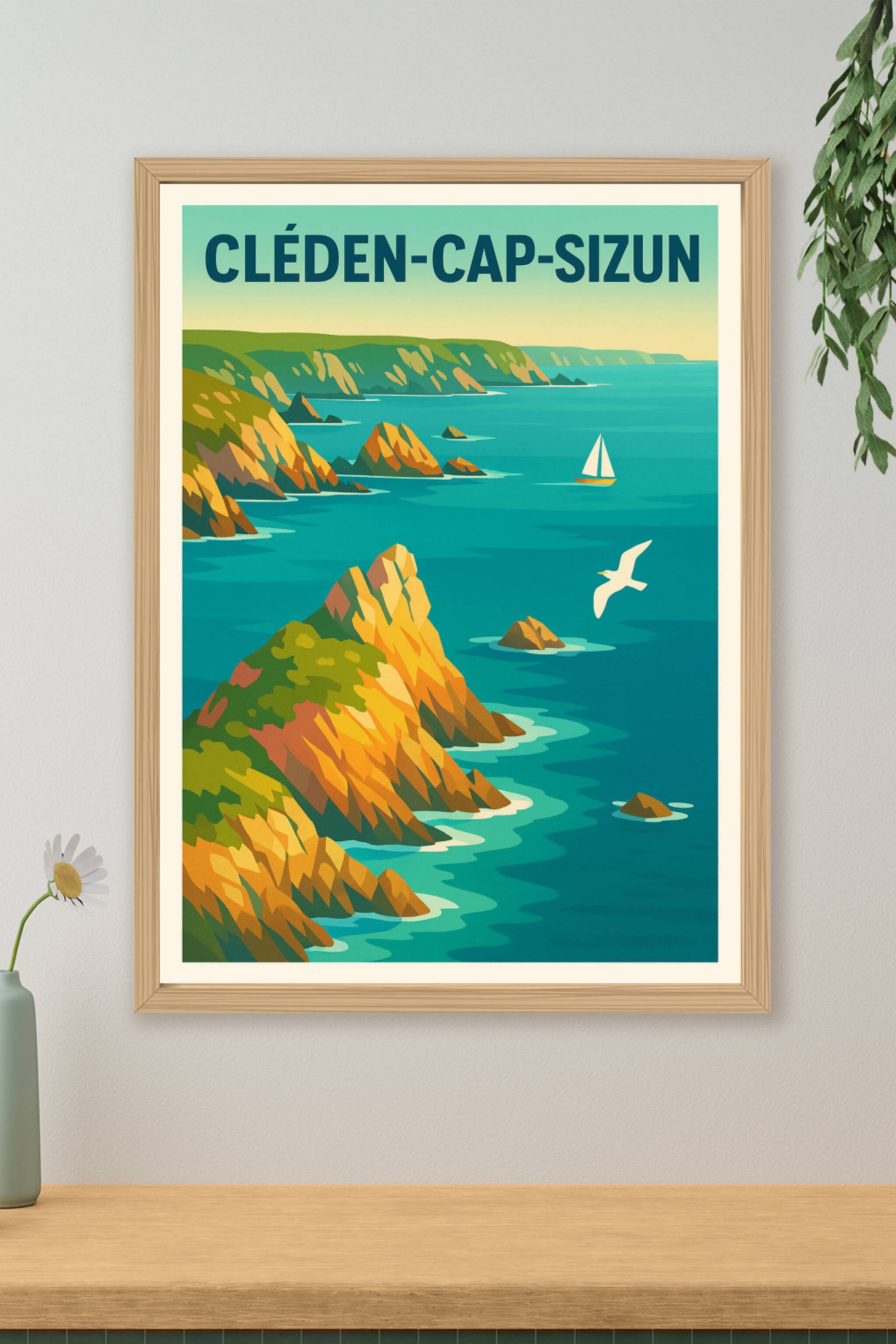 Affiche de Cléden-Cap-Sizun - L'évasion sauvage sur la côte bretonne