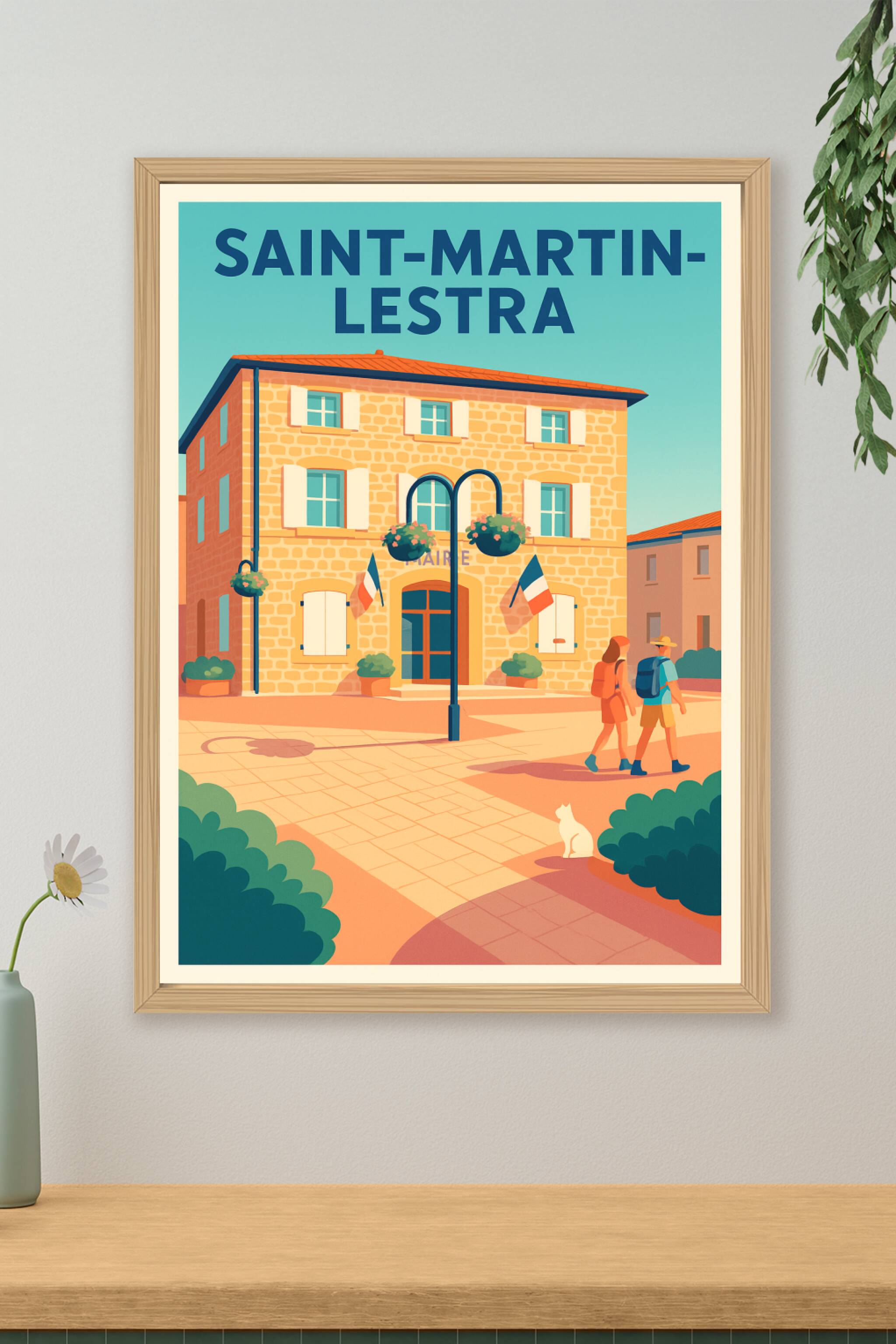 Affiche de Saint-Martin-Lestra - Charme et tranquillité au cœur du village