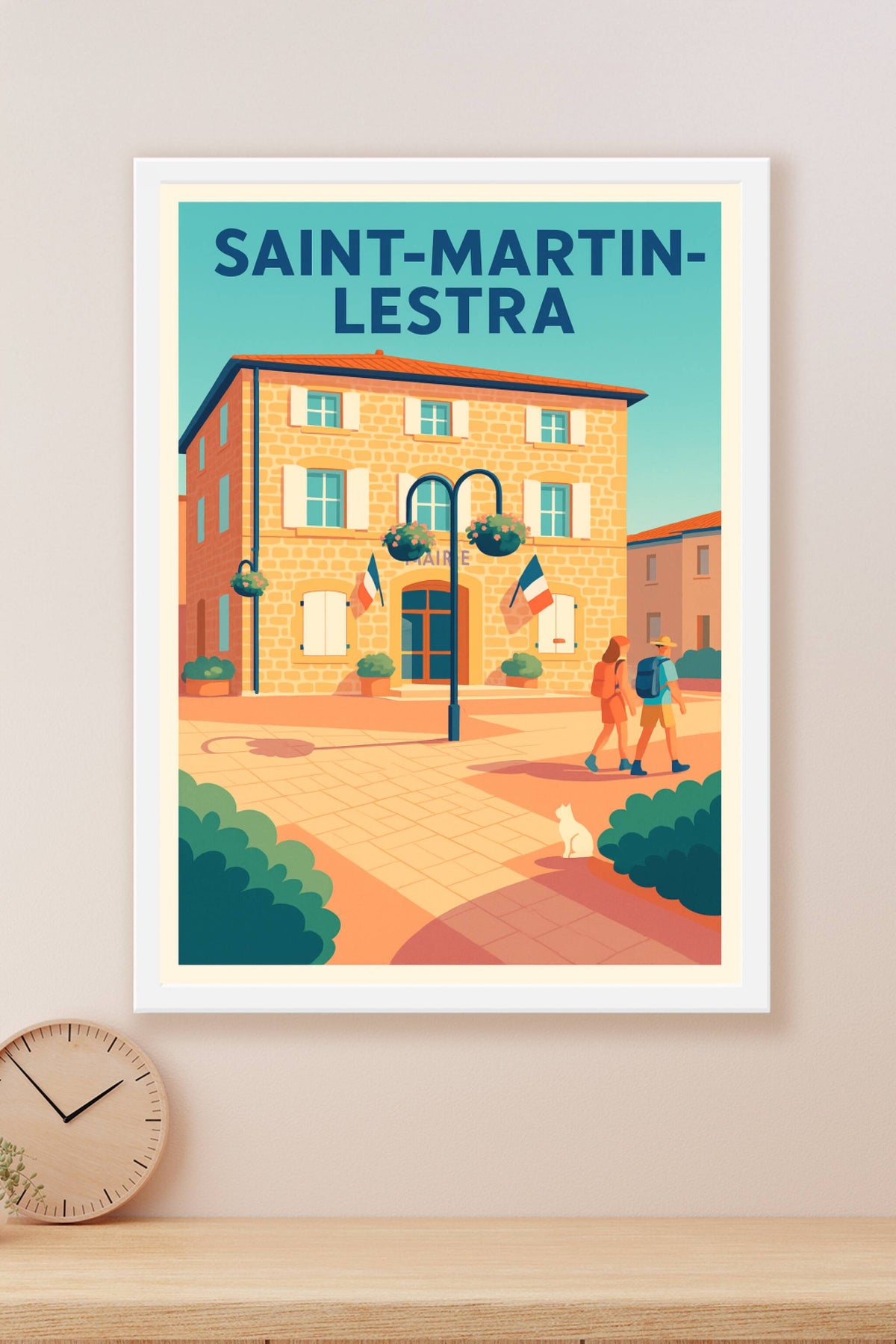 Affiche de Saint-Martin-Lestra - Charme et tranquillité au cœur du village