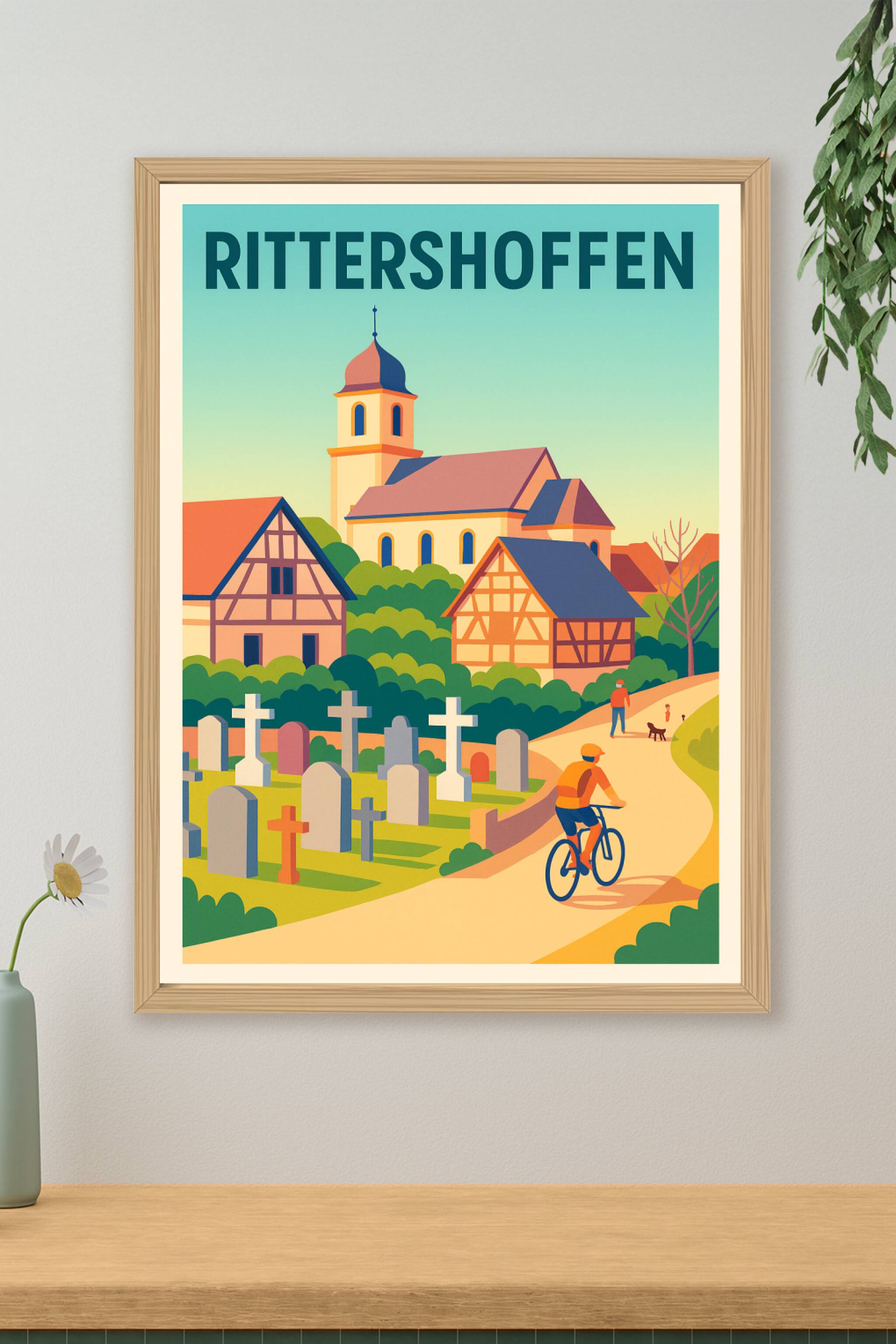 Affiche de Rittershoffen - Charme paisible au cœur de l'Alsace