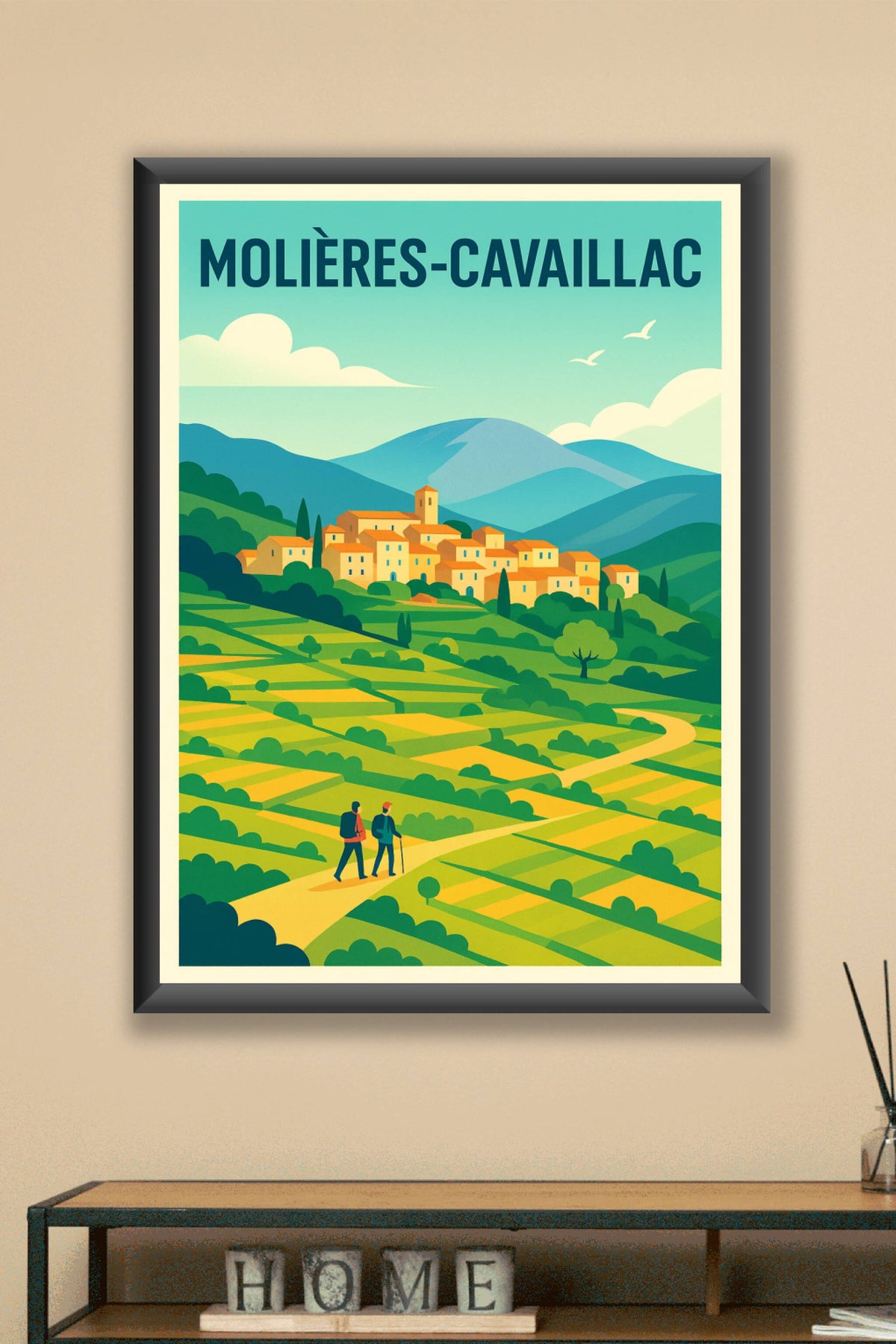 Affiche de Molières-Cavaillac - Évasion bucolique au cœur des paysages vallonnés