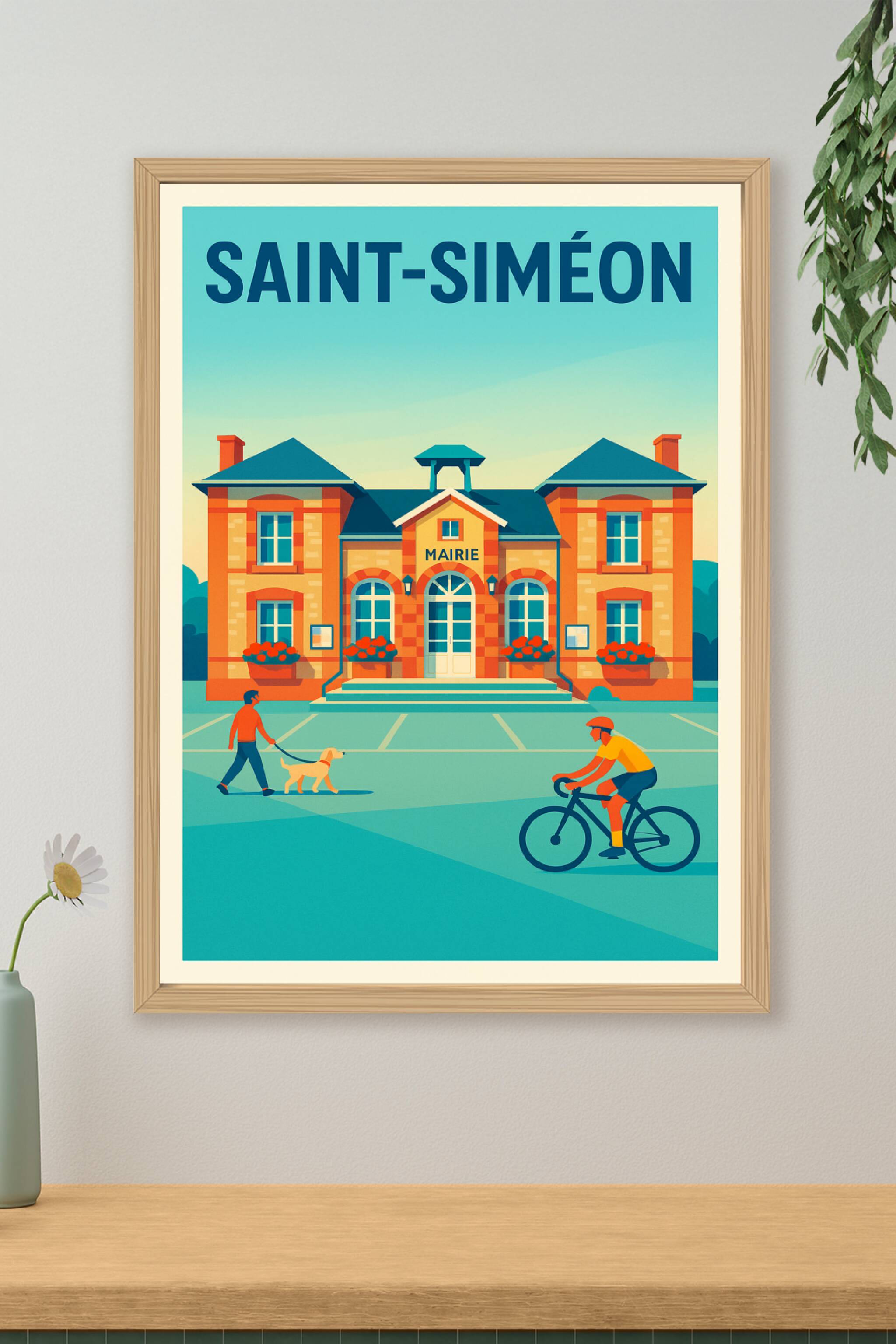 Affiche de Saint-Siméon - Charme et Vie Locale Authentique