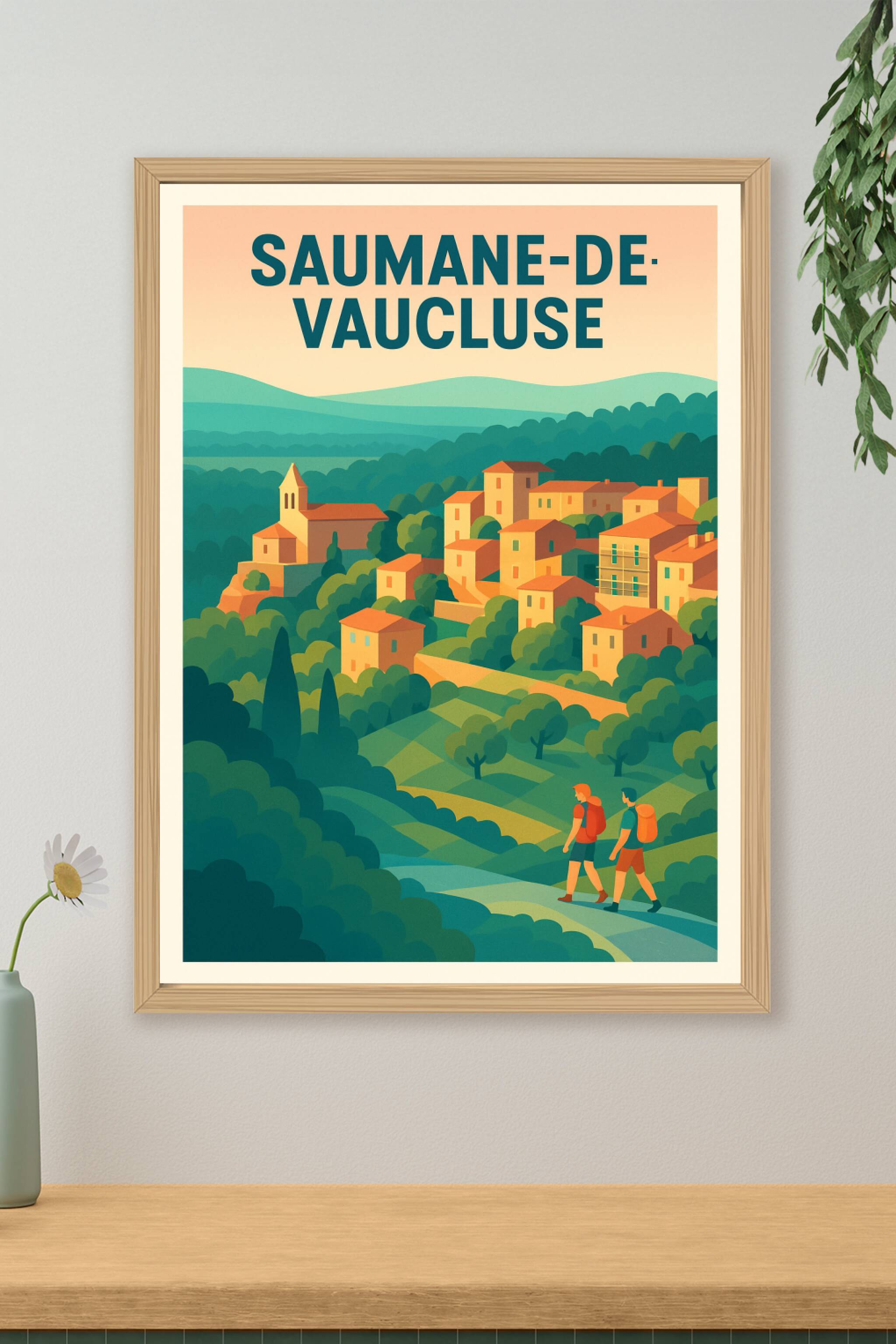 Affiche de Saumane-de-Vaucluse - Charme bucolique en Provence