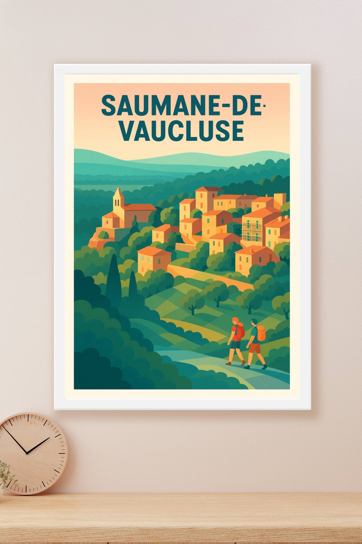 Affiche de Saumane-de-Vaucluse - Charme bucolique en Provence