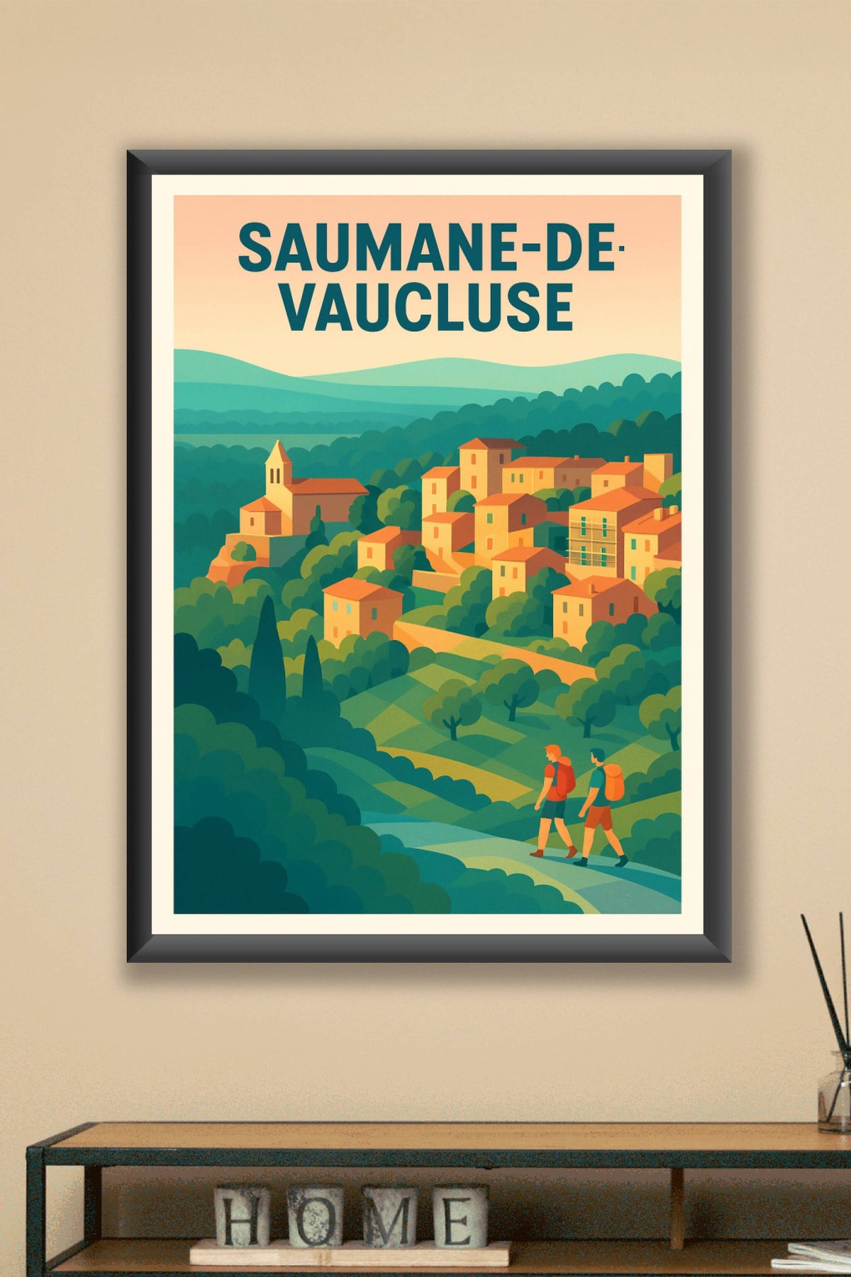 Affiche de Saumane-de-Vaucluse - Charme bucolique en Provence