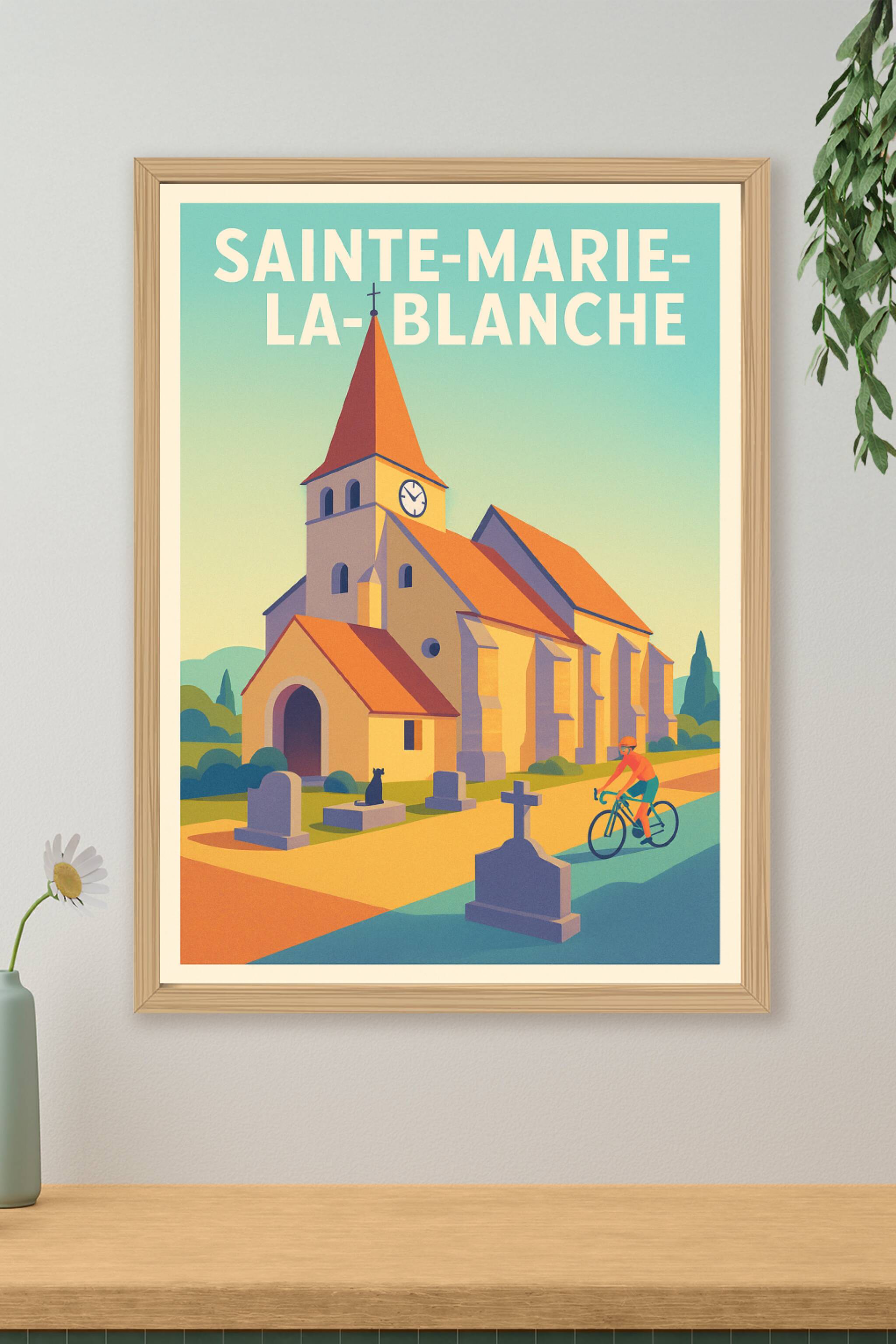 Affiche de Sainte-Marie-la-Blanche - Charme et Sérénité en Bourgogne