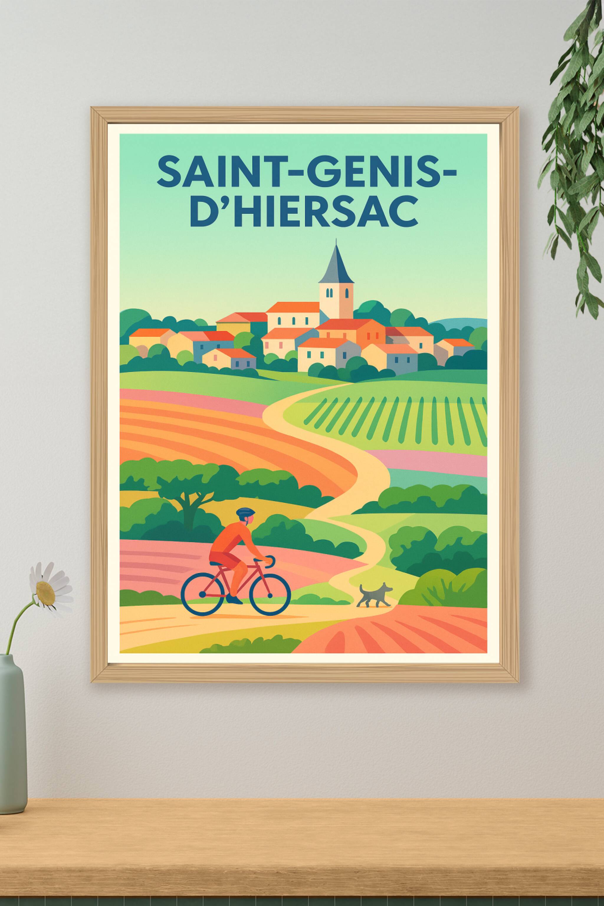 Affiche de Saint-Genis-d'Hiersac - Charme champêtre et balades à vélo