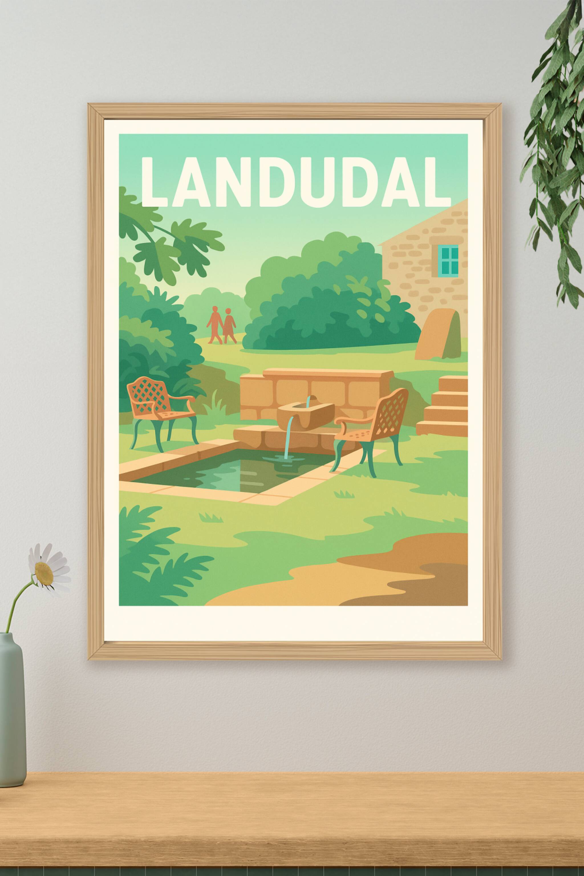 Affiche de Landudal - Un havre de paix bucolique