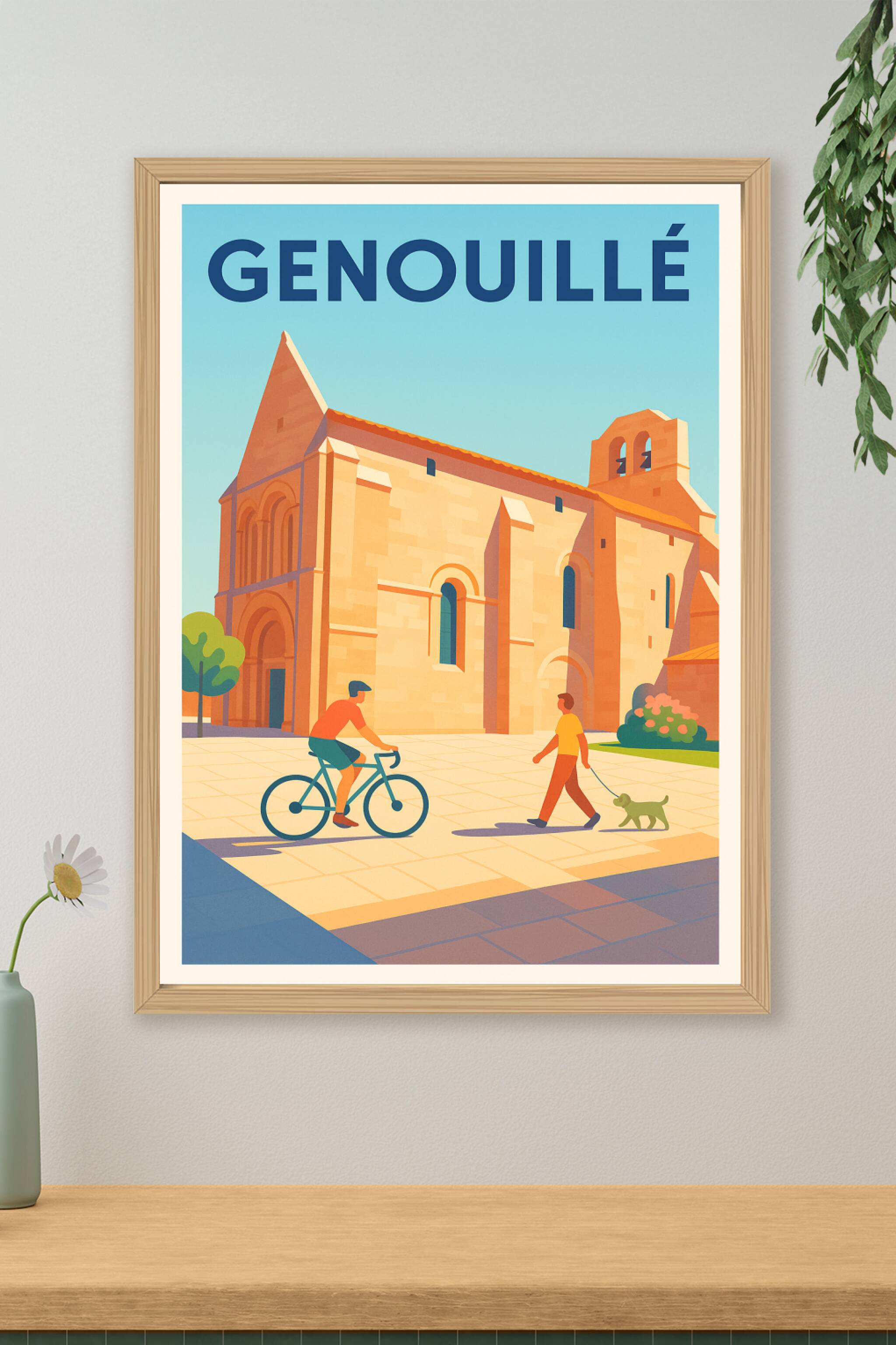 Affiche de Genouillé - Charme et douceur de vie en plein air