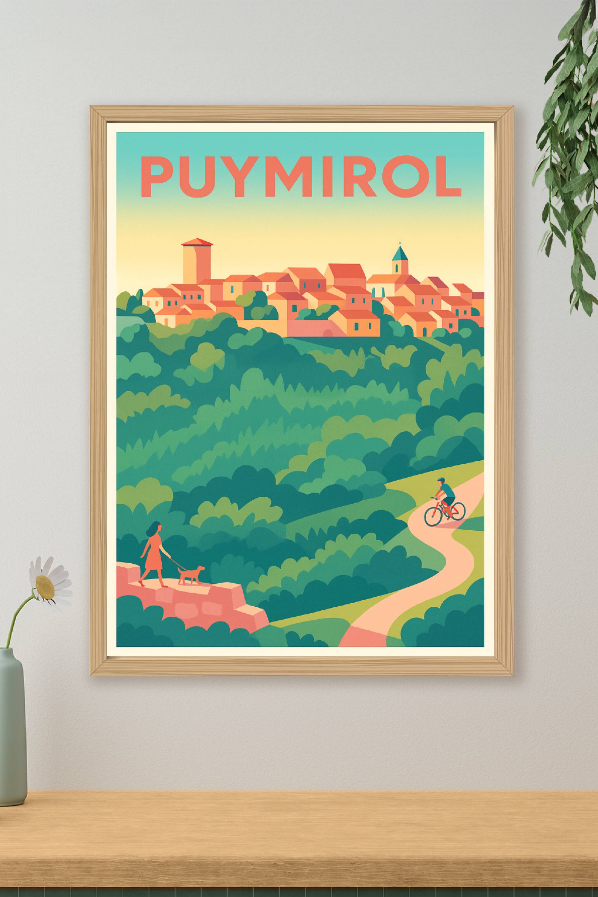 Affiche de Puymirol - Charme bucolique et douceur de vivre