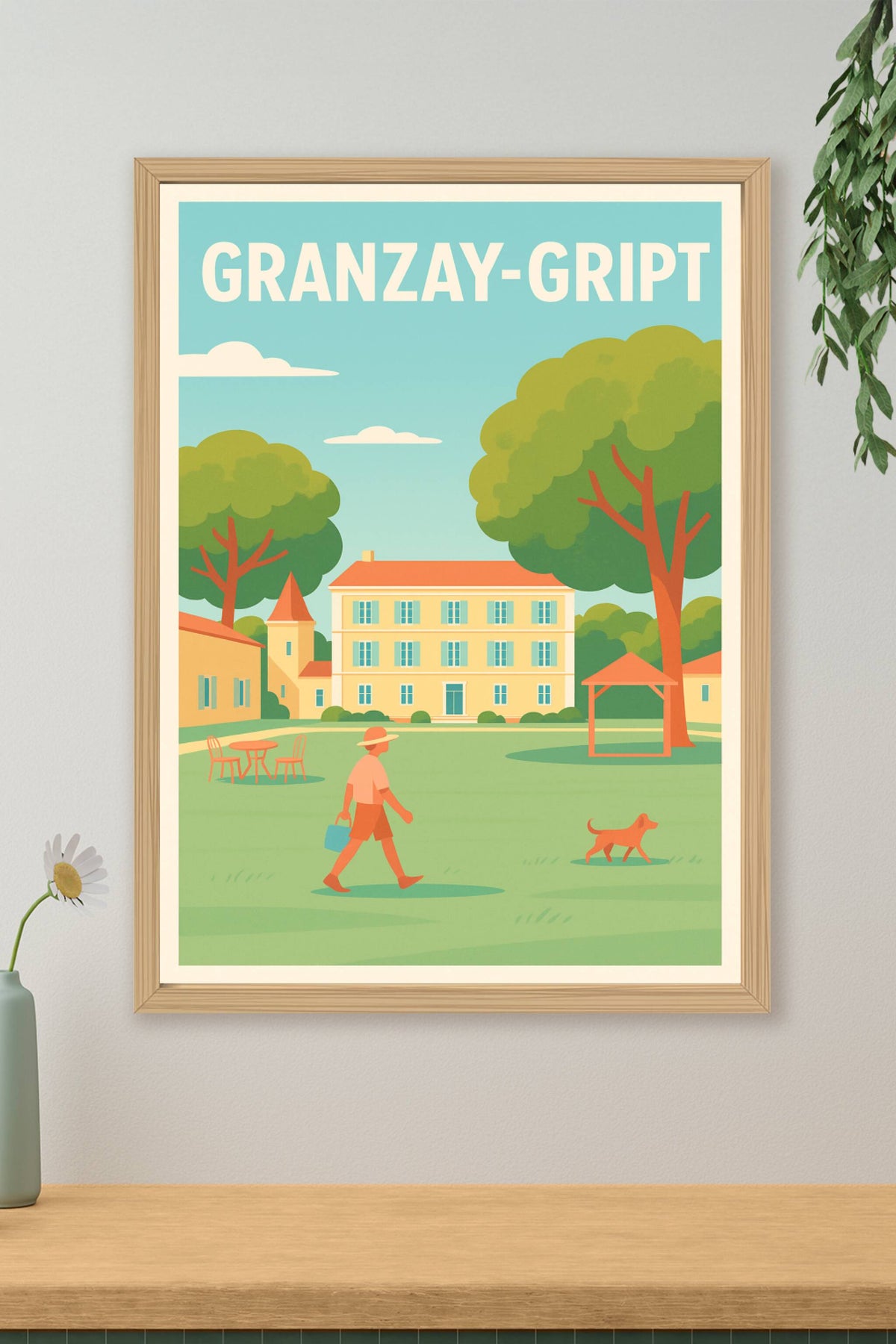 Affiche de Granzay-Gript - Élégance champêtre et douceur de vivre