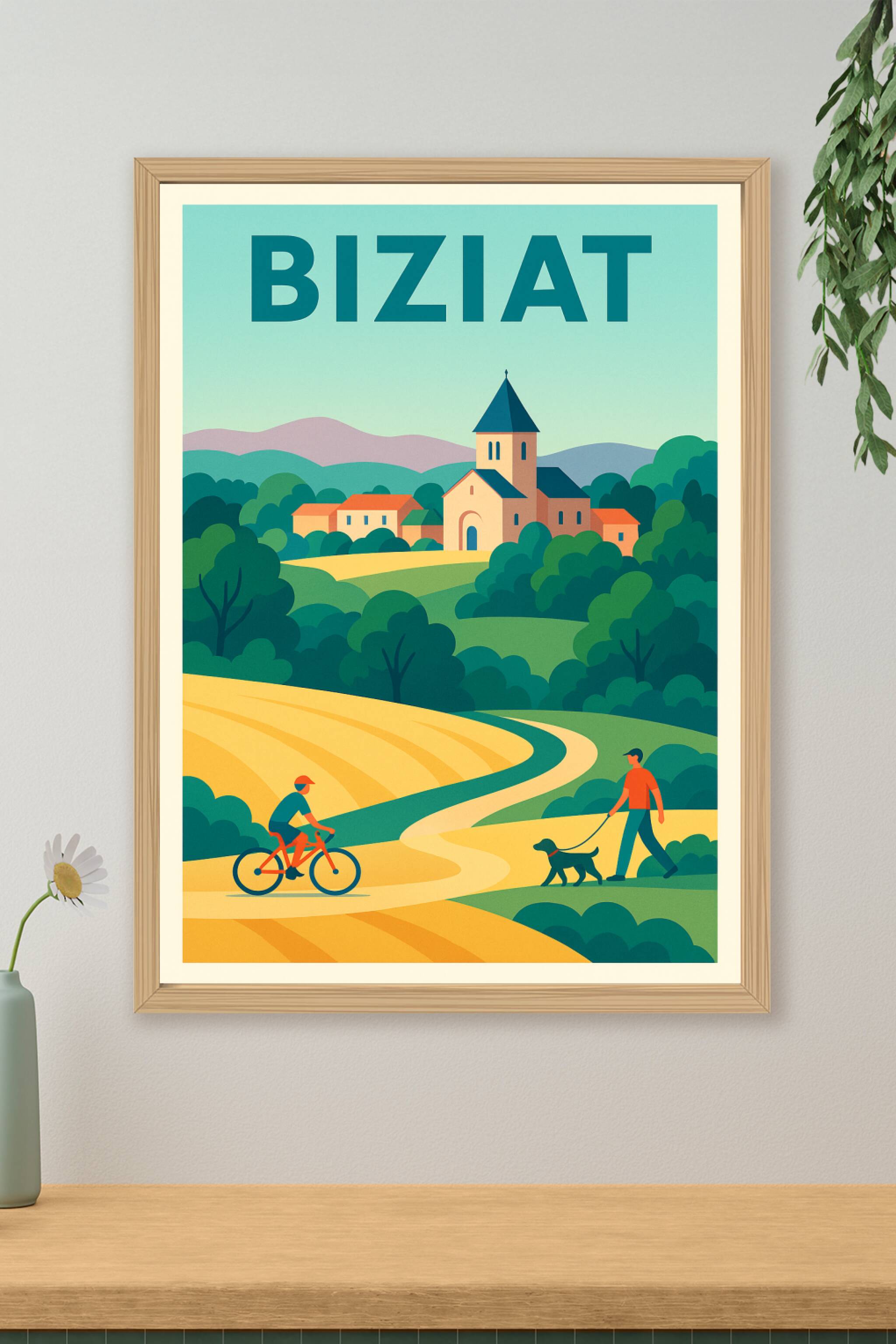 Affiche de Biziat - L'art de la campagne paisible