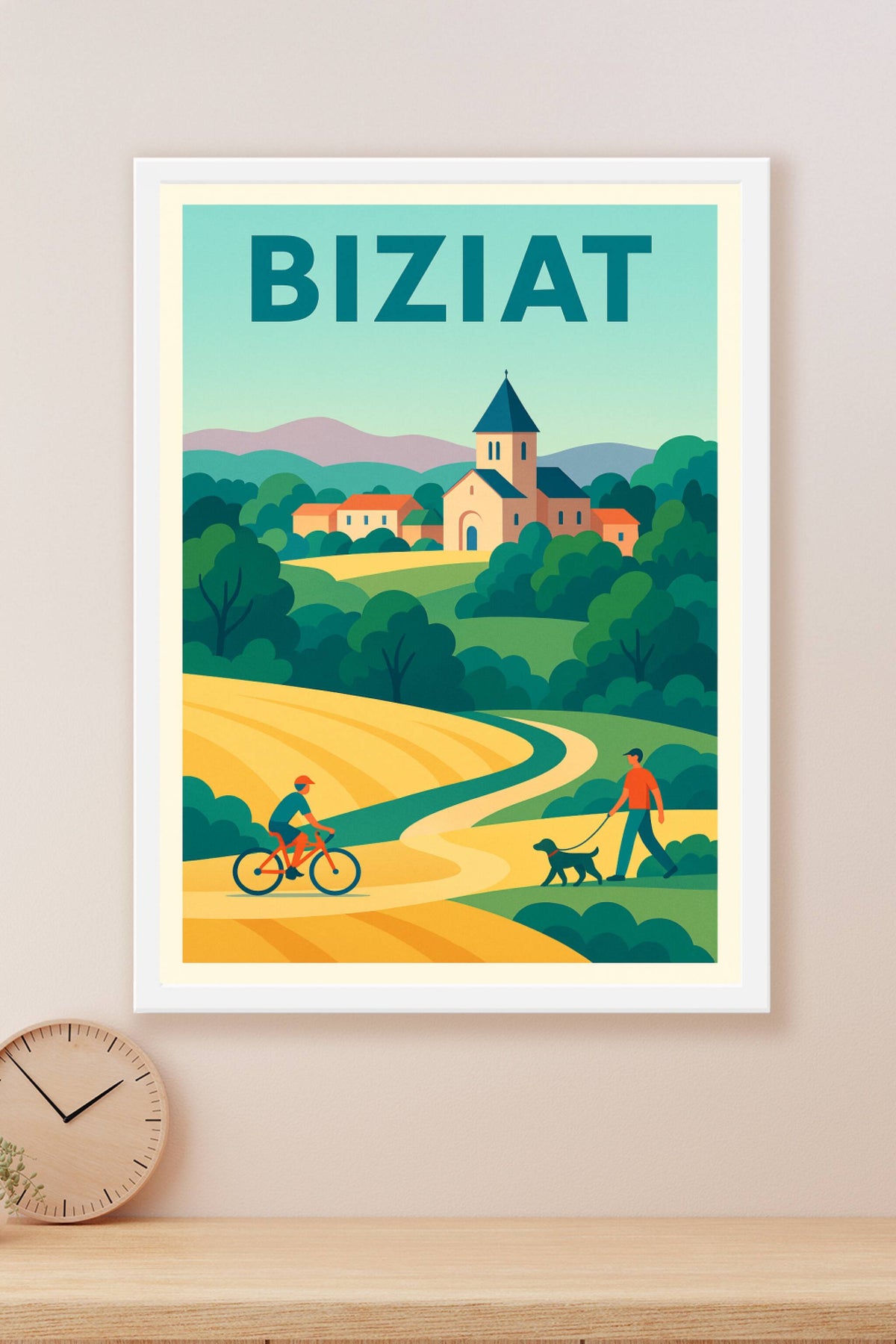 Affiche de Biziat - L'art de la campagne paisible