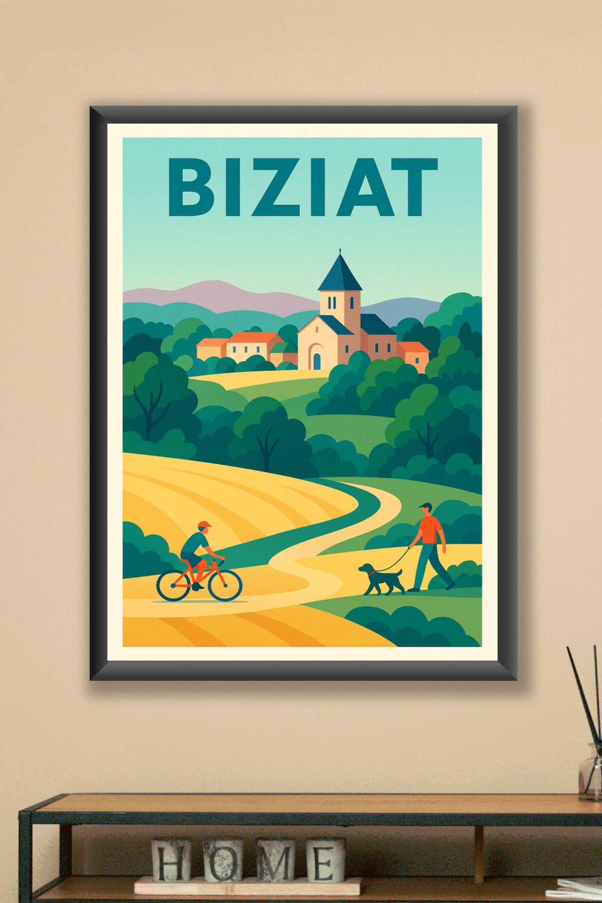 Affiche de Biziat - L'art de la campagne paisible