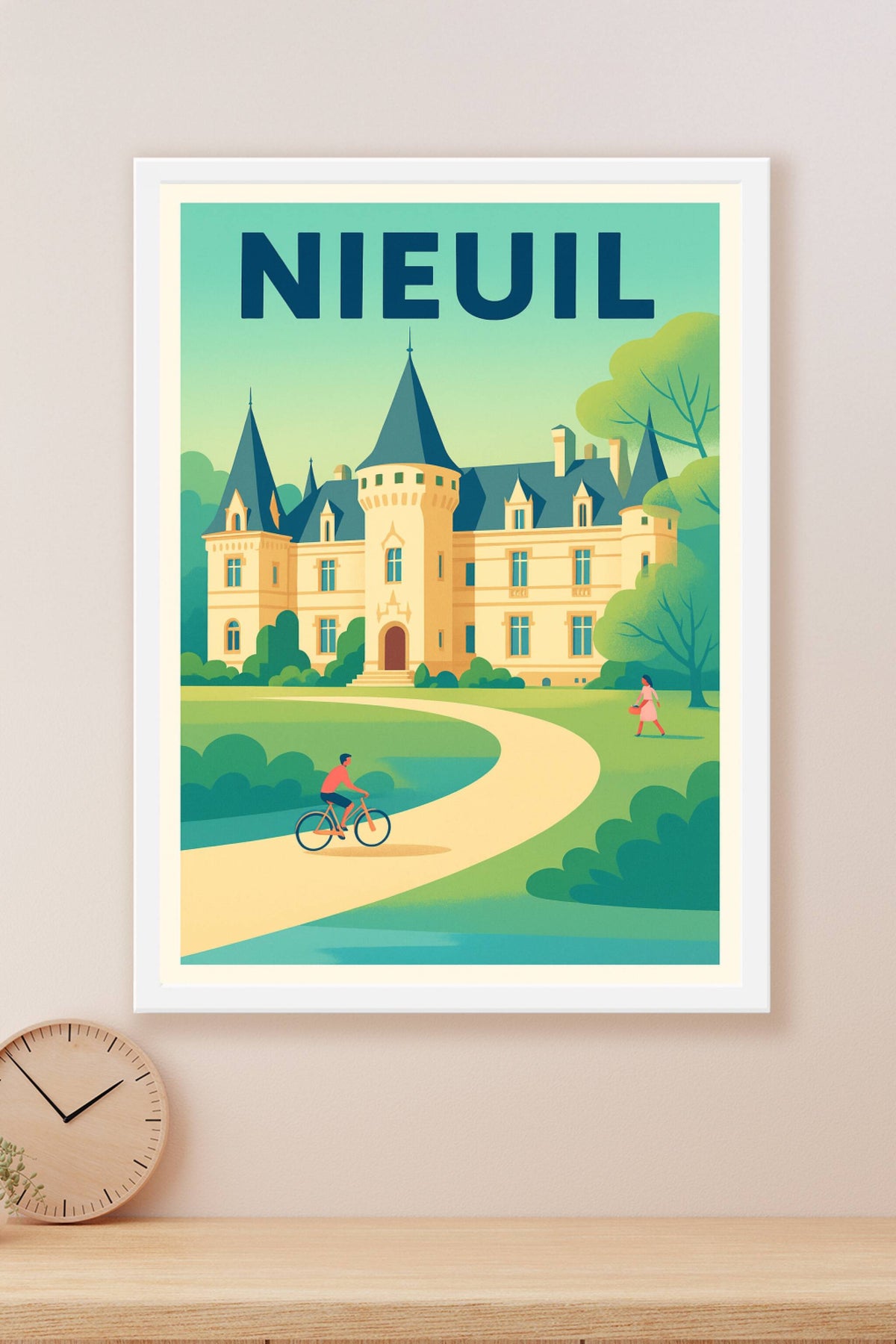 Affiche de Nieuil - Charme et élégance d'un château majesteux