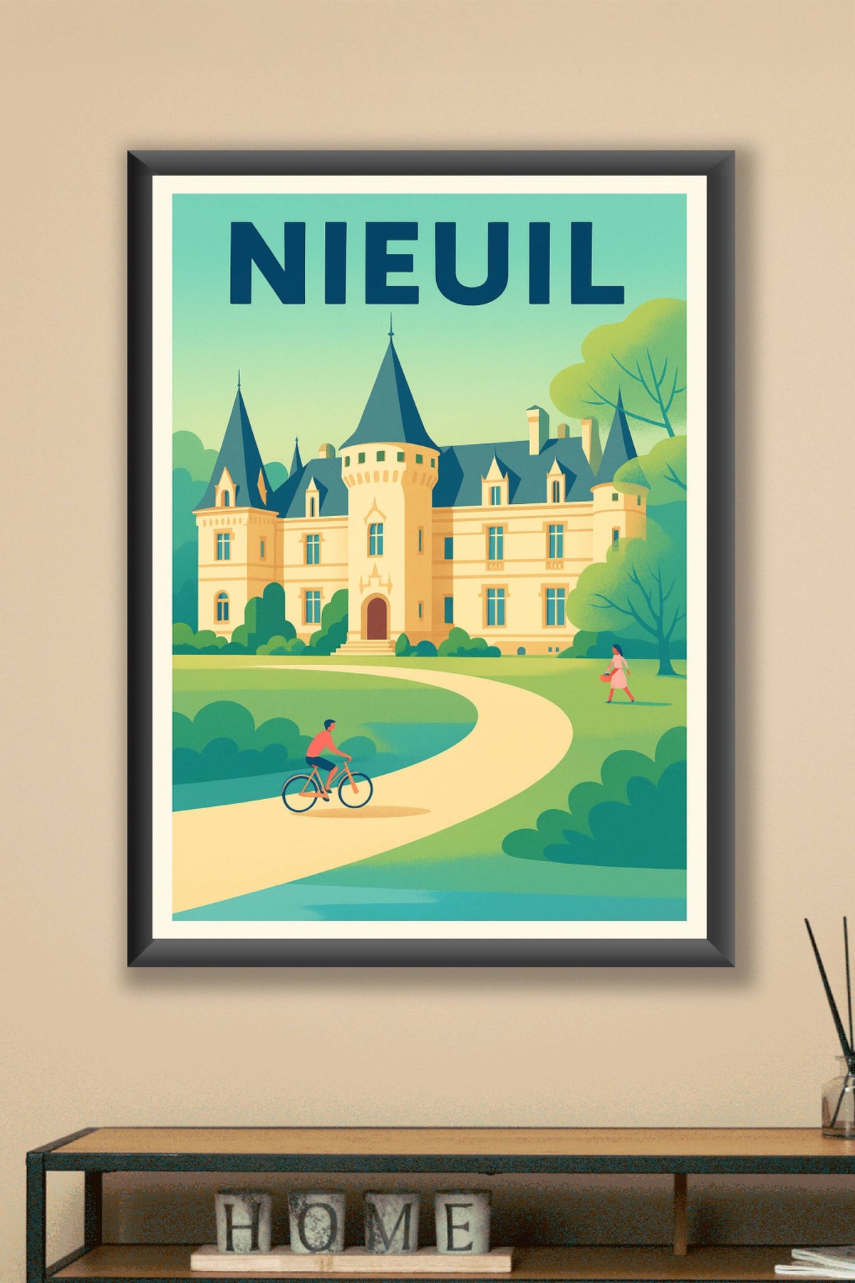 Affiche de Nieuil - Charme et élégance d'un château majesteux