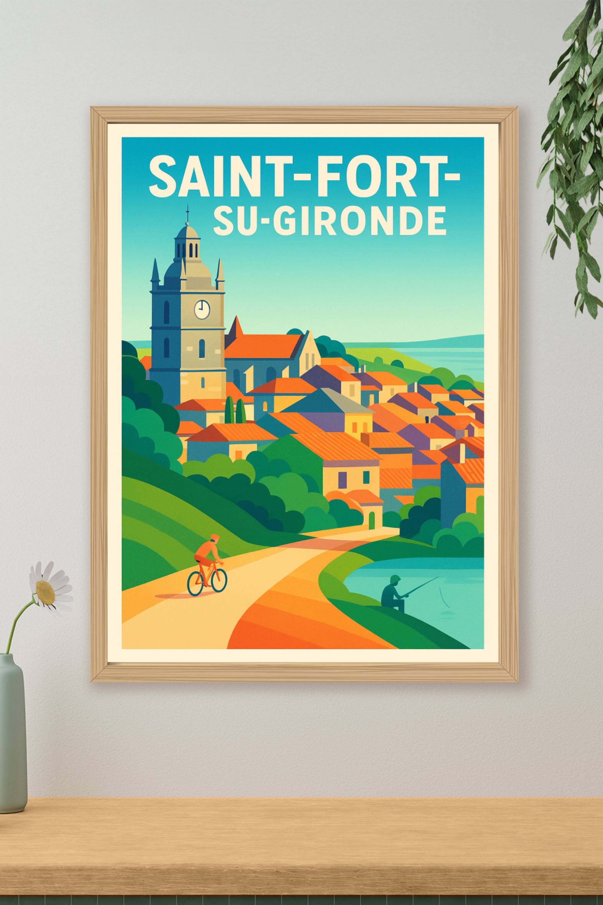 Affiche de Saint-Fort-sur-Gironde - Charme paisible et authenticité