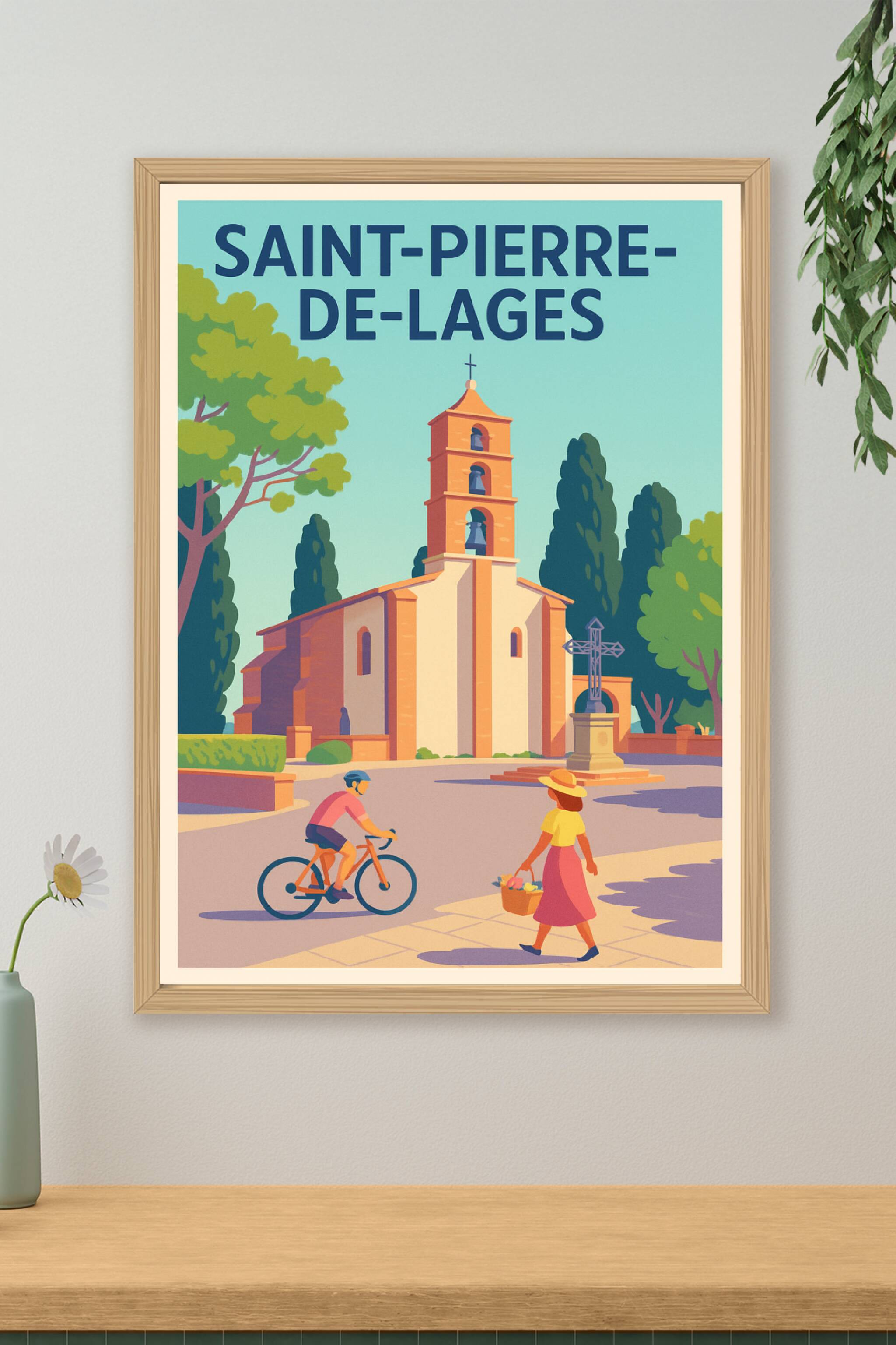 Affiche de Saint-Pierre-de-Lages - Charme et sérénité au cœur du village