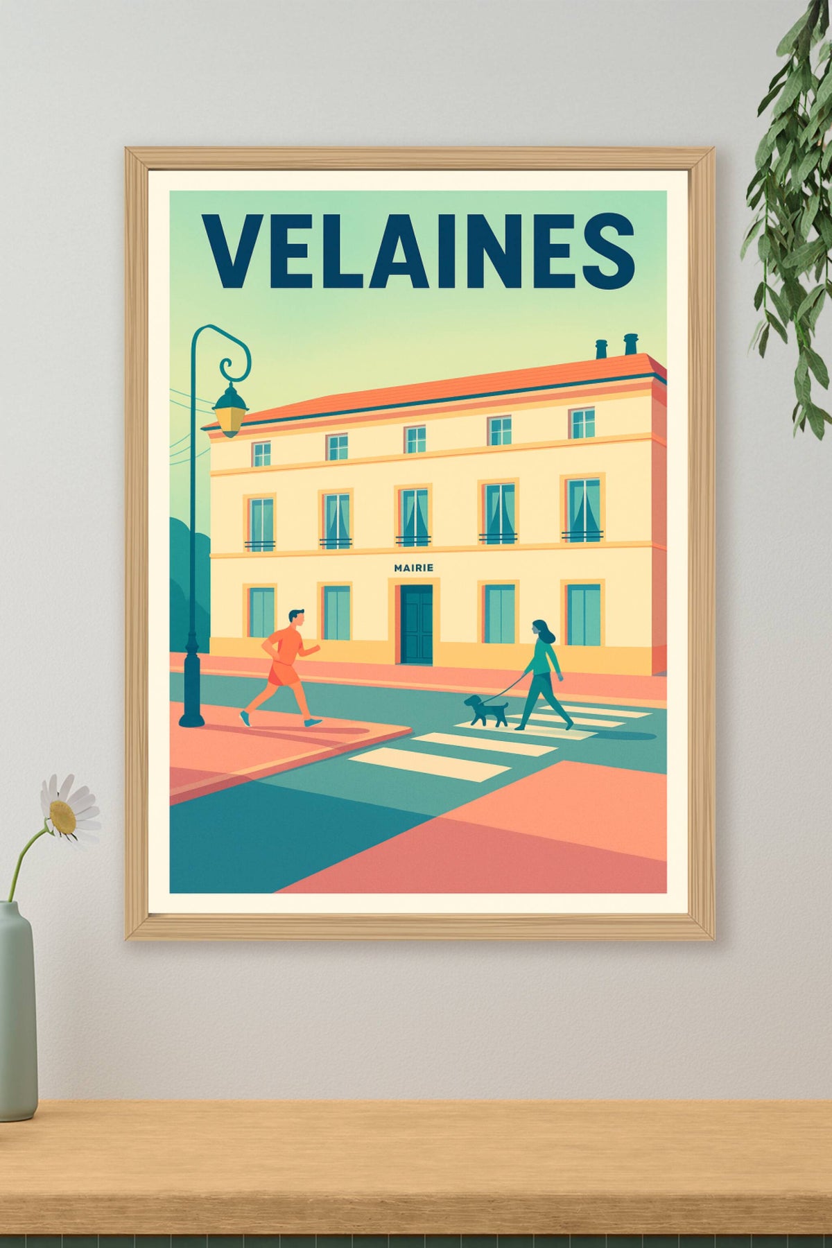 Affiche de Velaines - L'élégance tranquille de la mairie au quotidien