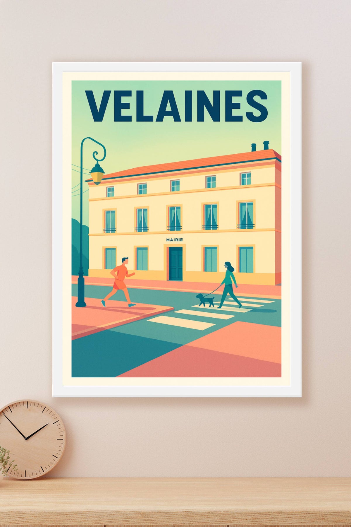 Affiche de Velaines - L'élégance tranquille de la mairie au quotidien