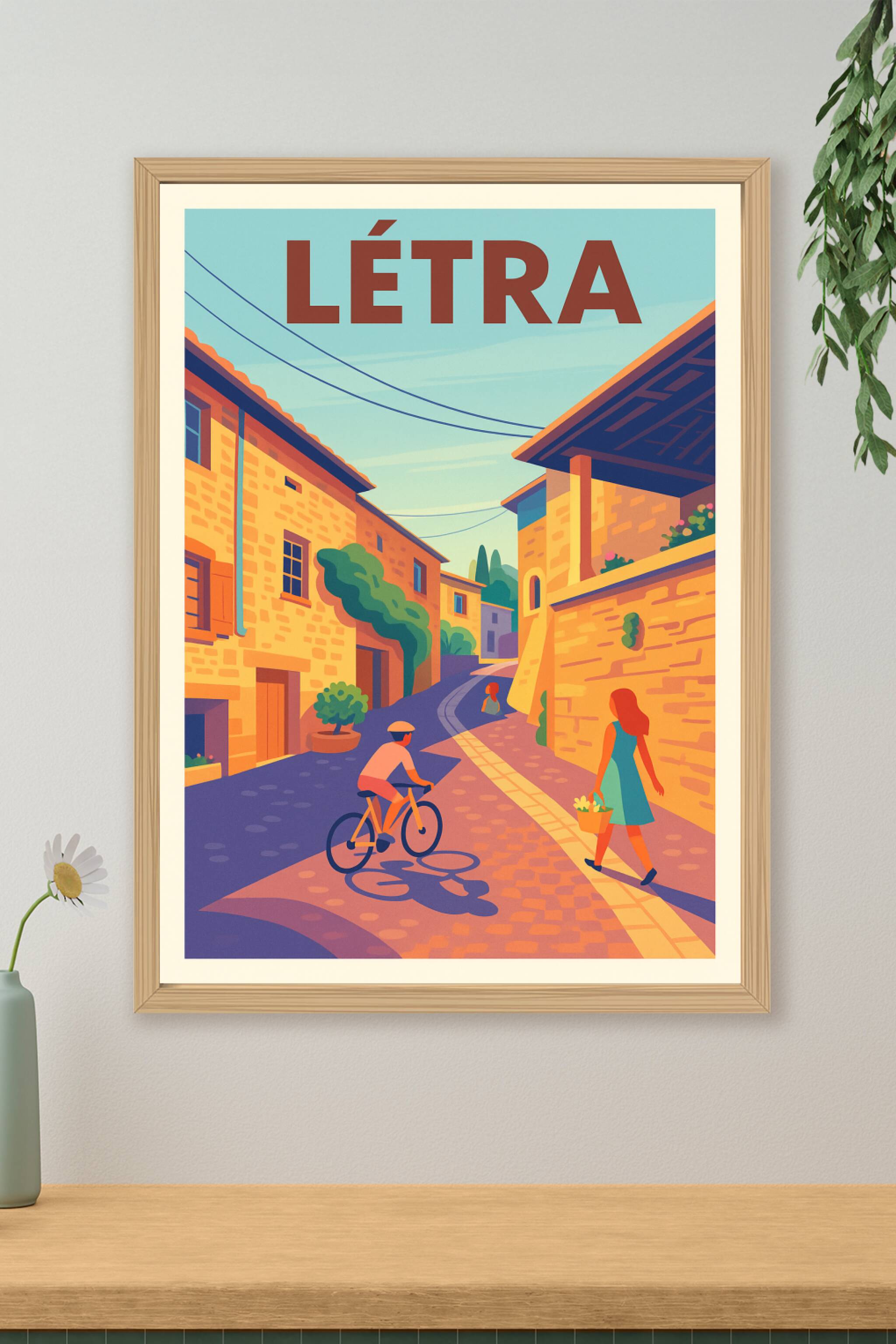 Affiche de Létra - Charme et douceur d'un village ensoleillé