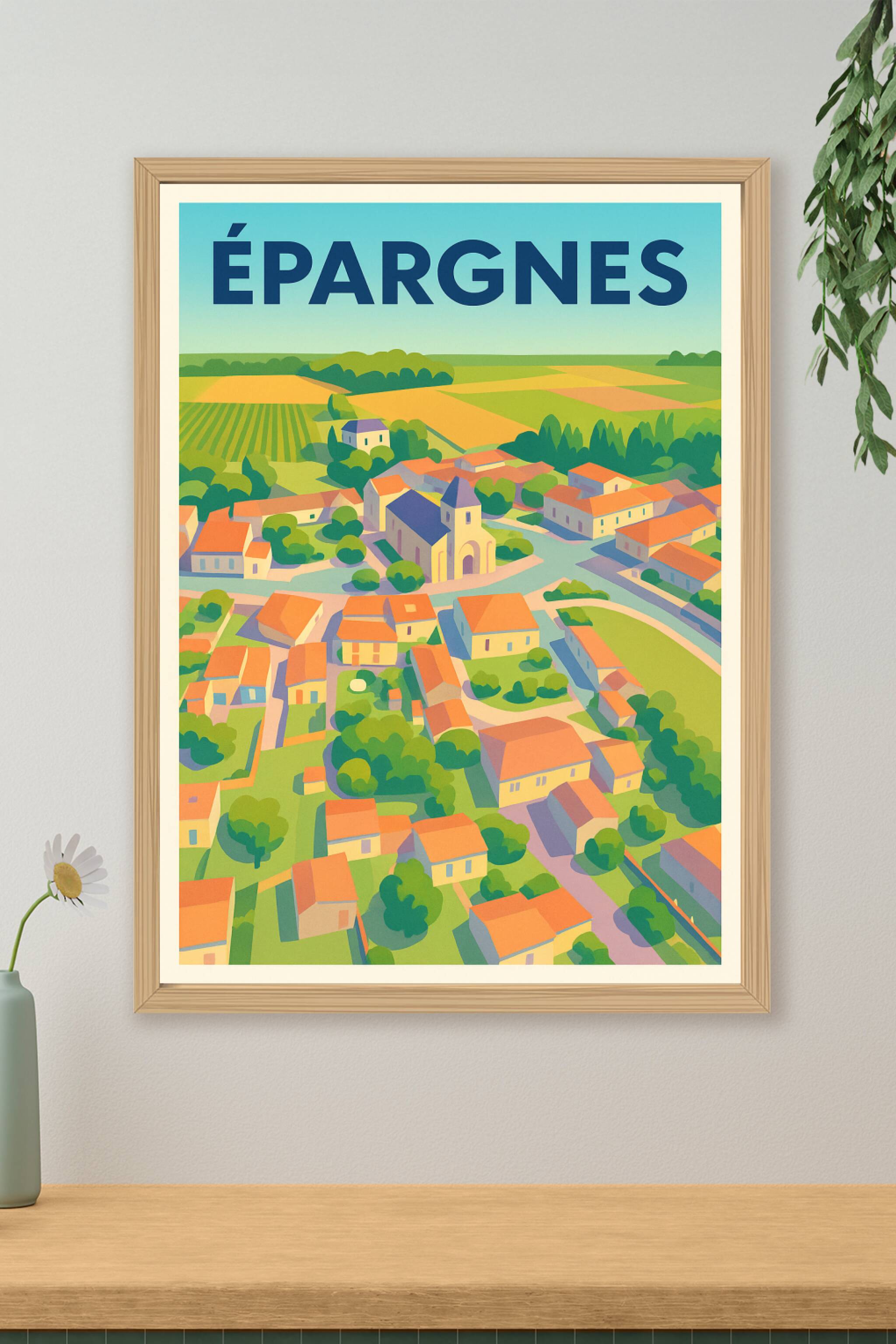 Affiche de Épargnes - Charme et sérénité d'un village paisible