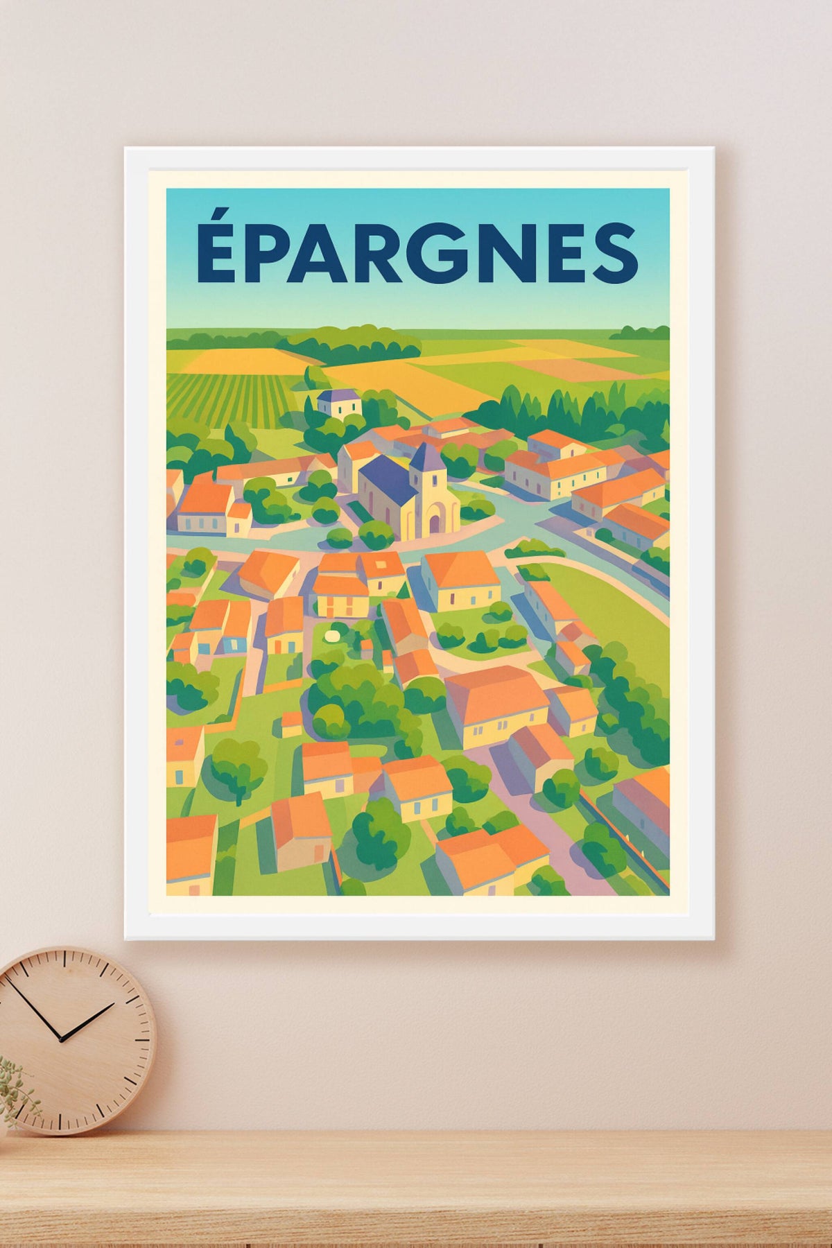 Affiche de Épargnes - Charme et sérénité d'un village paisible
