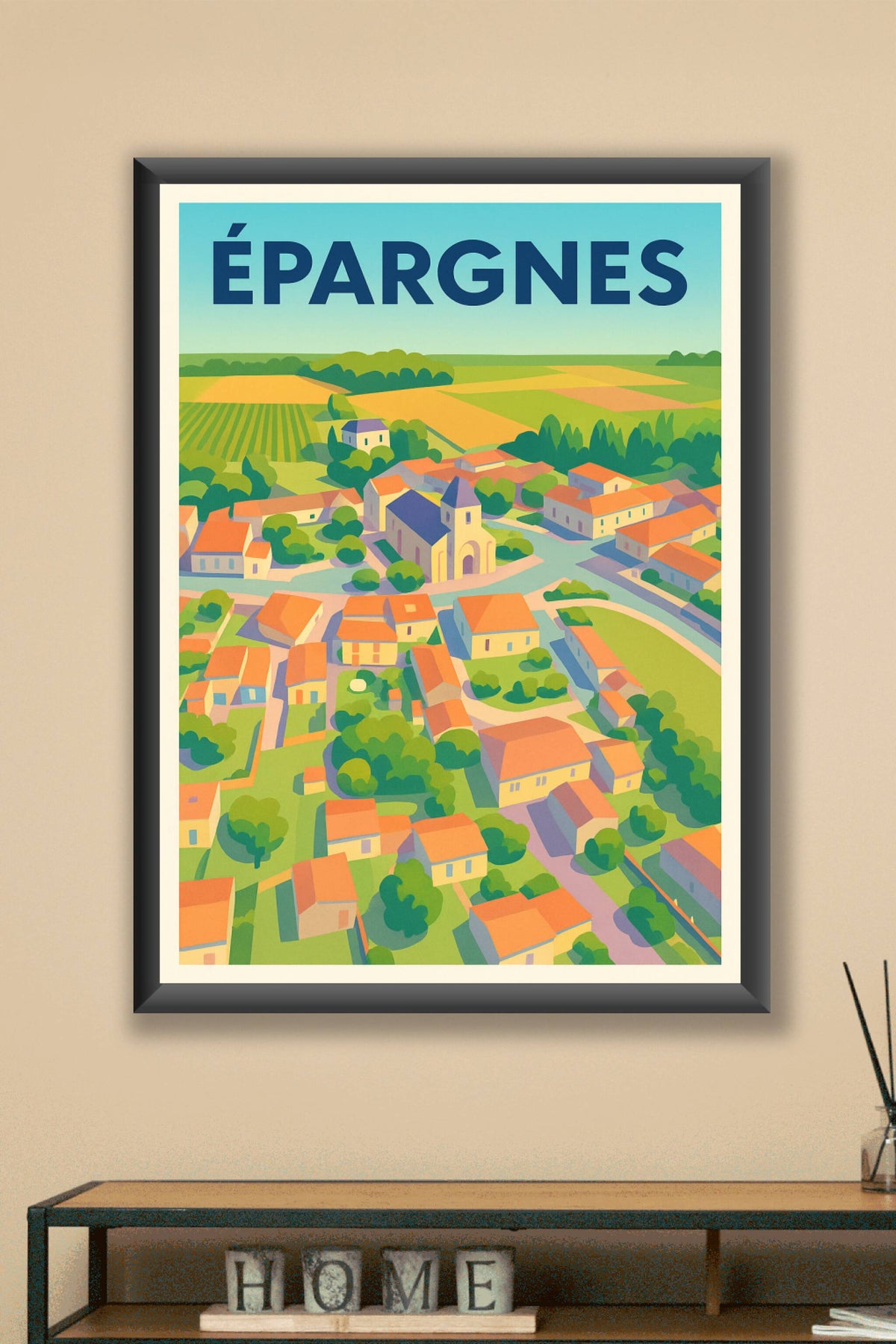 Affiche de Épargnes - Charme et sérénité d'un village paisible