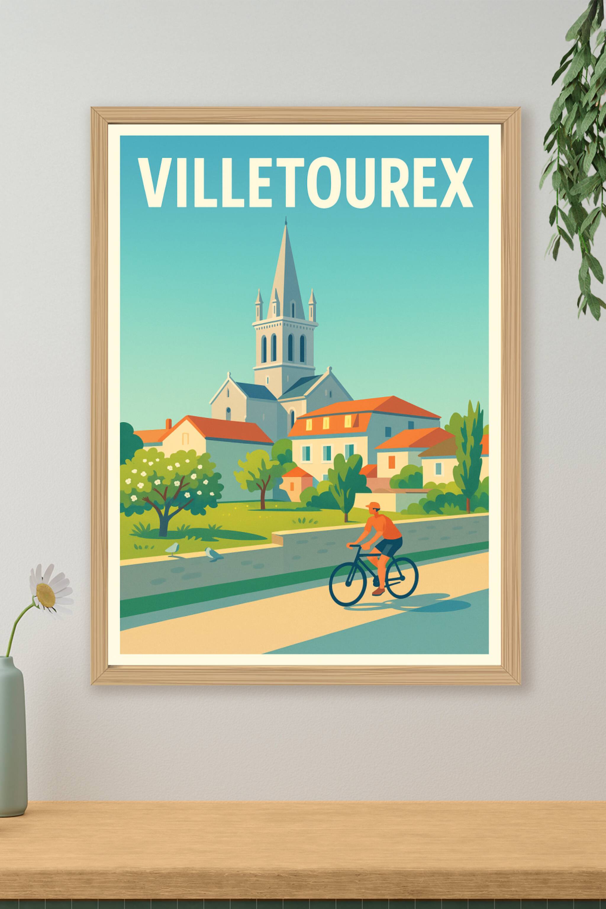 Affiche de Villetoureix - Charme paisible d'un village français